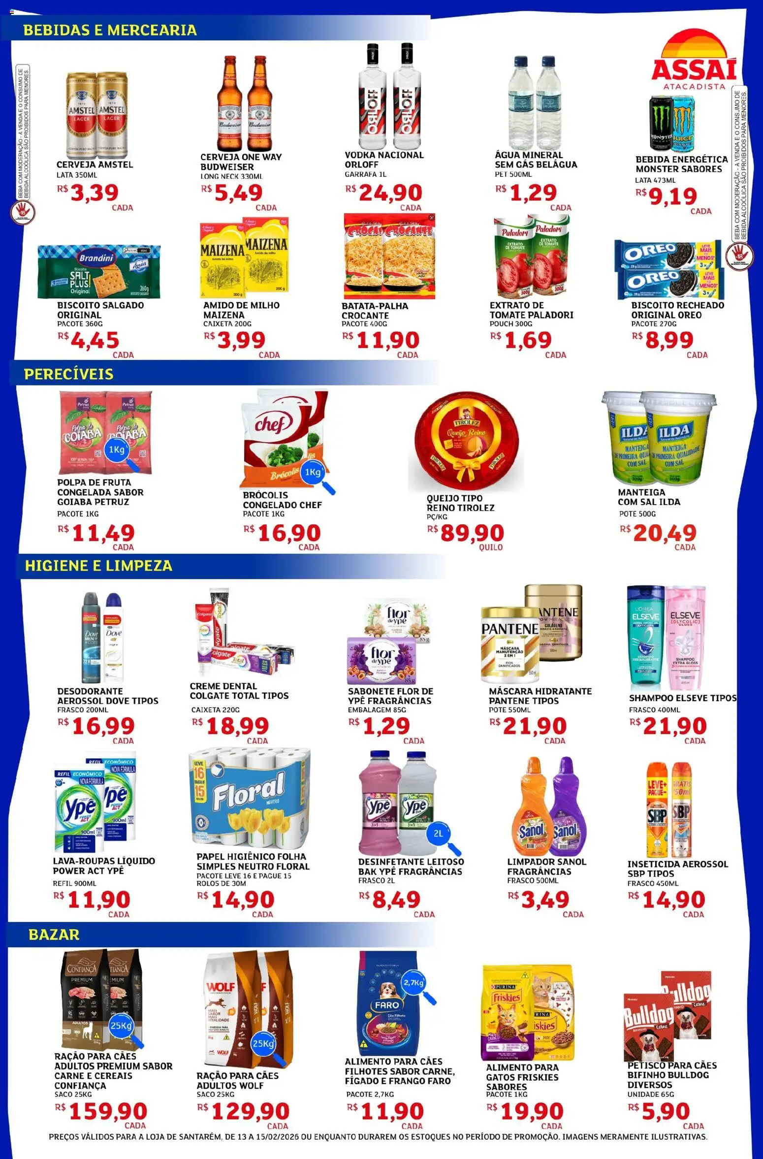 Assaí Atacadista Folheto - válido de 13.02.2026 | Página: 2 | Produtos: Goiaba, Bebida, Dove, Creme dental