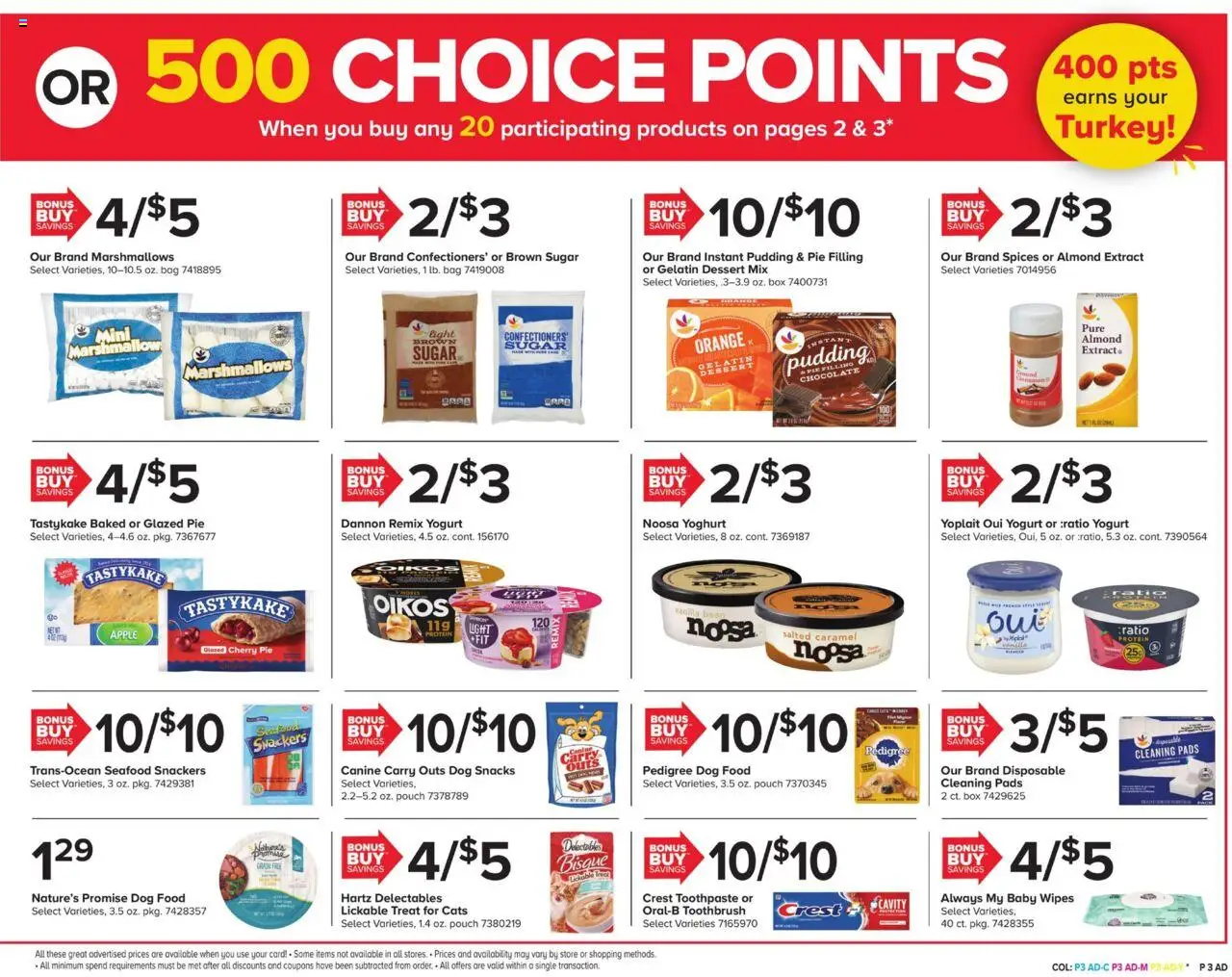 Giant Weekly Ad - valid from 17.10.2025 | Page: 3 | Products: Yogurt, Toothpaste, Sugar, Bag