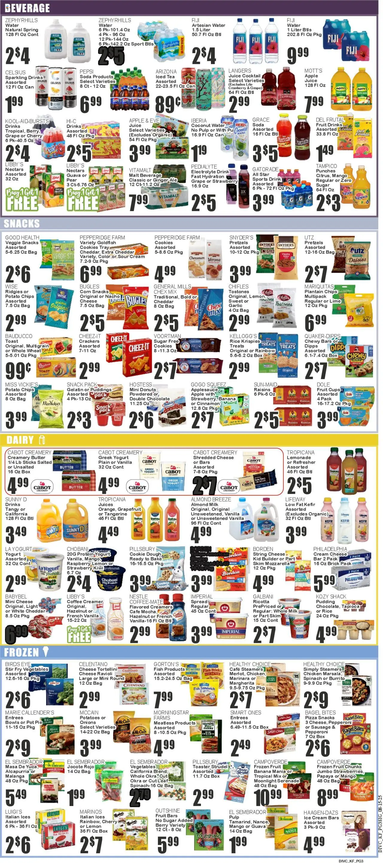 Key Food Weekly Ad - valid from 18.08.2025 | Page: 3 | Products: Toaster, Green Tea, Butter, Garlic