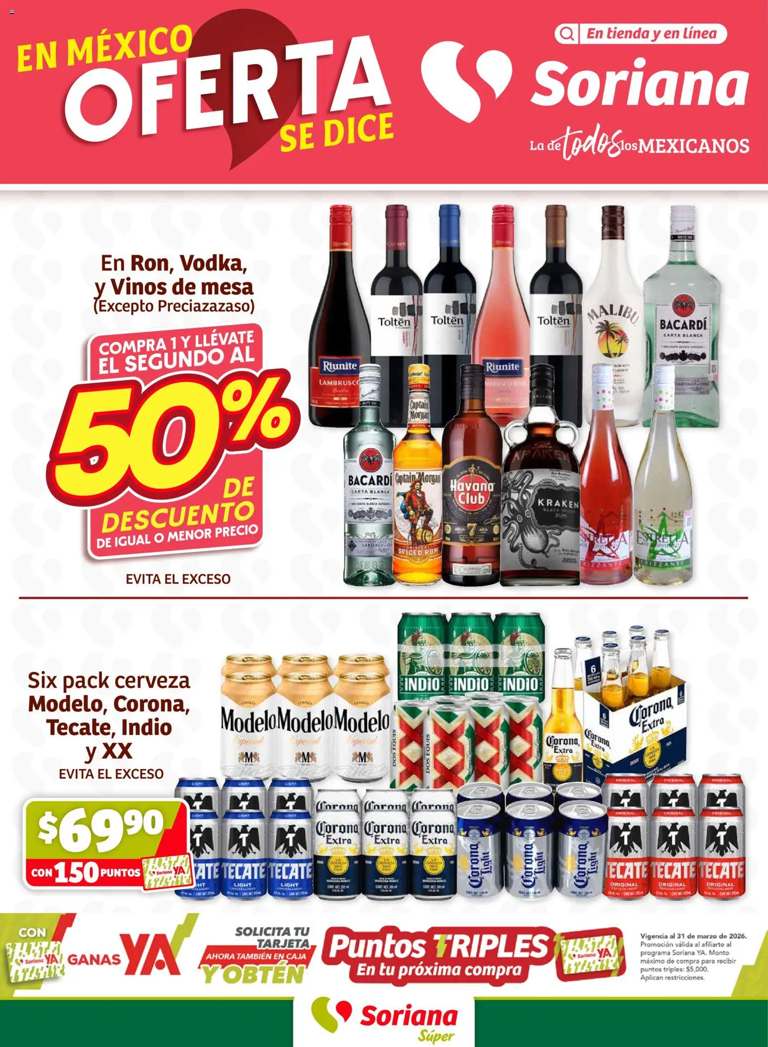 Nuevas ofertas de Soriana válidas en toda la República Mexicana desde el 05.03.2026. ¡Encuentra las mejores ofertas en Soriana Fin de Semana Súper: Tijuana, Mexicali, Ensenada, San Luis Río Colorado y Tecate! | Página: 1 | Productos: Cerveza, Mesa, Caja