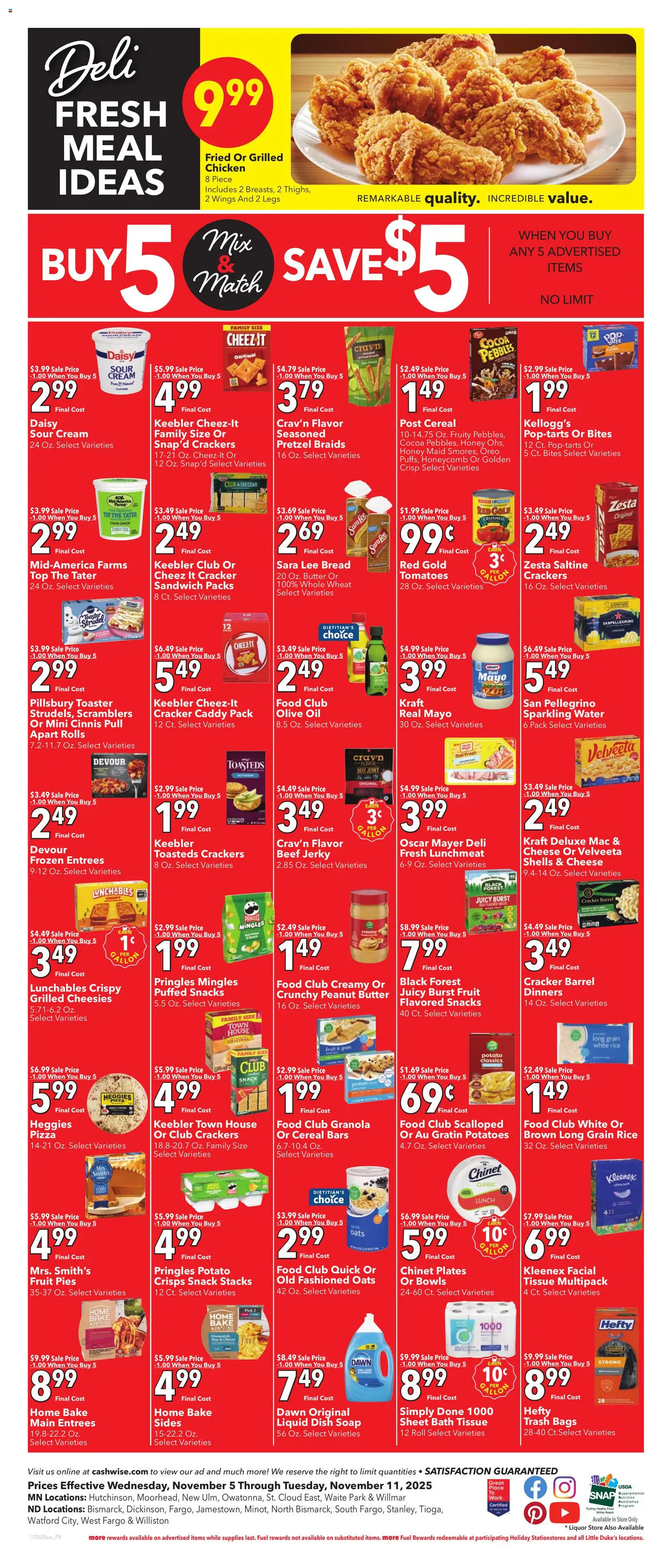 Cash Wise Weekly Ad - valid from 05.11.2025 | Page: 6 | Products: Toaster, Bath, Oil, Beef