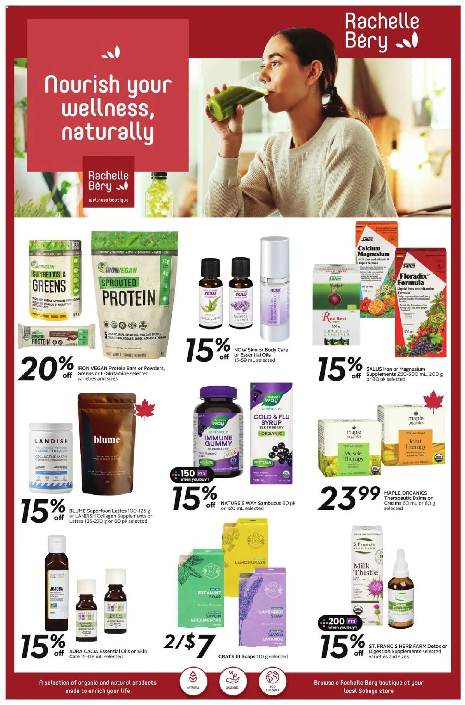 Sobeys flyer valid from 27.11.2025 | Page: 23 | Products: Tea, Iron, Soap, Milk