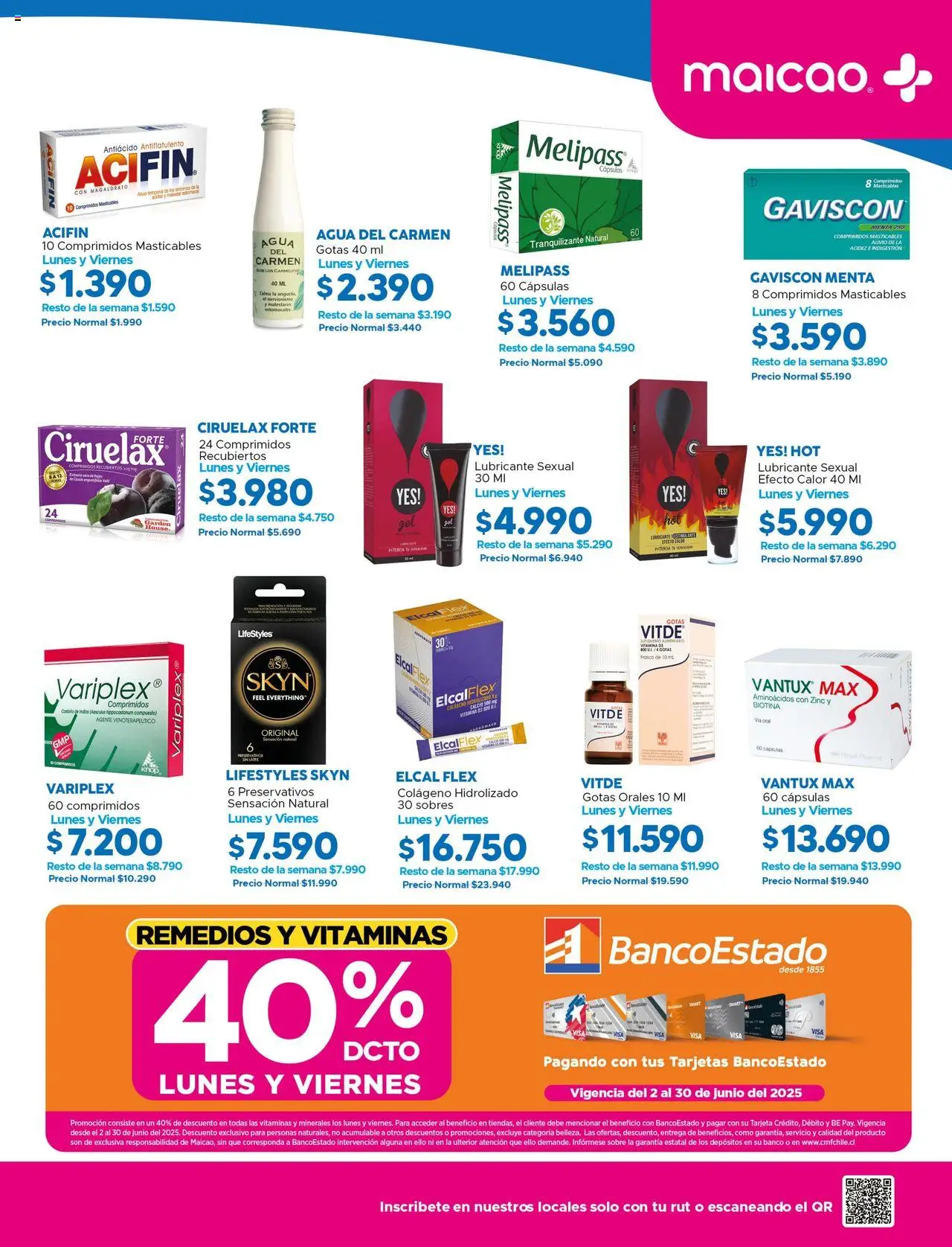 Maicao ofertas  │ válido desde el 02.06.2025 | Página: 15 | Productos: Frasco, Agua, Antiácido, Banco