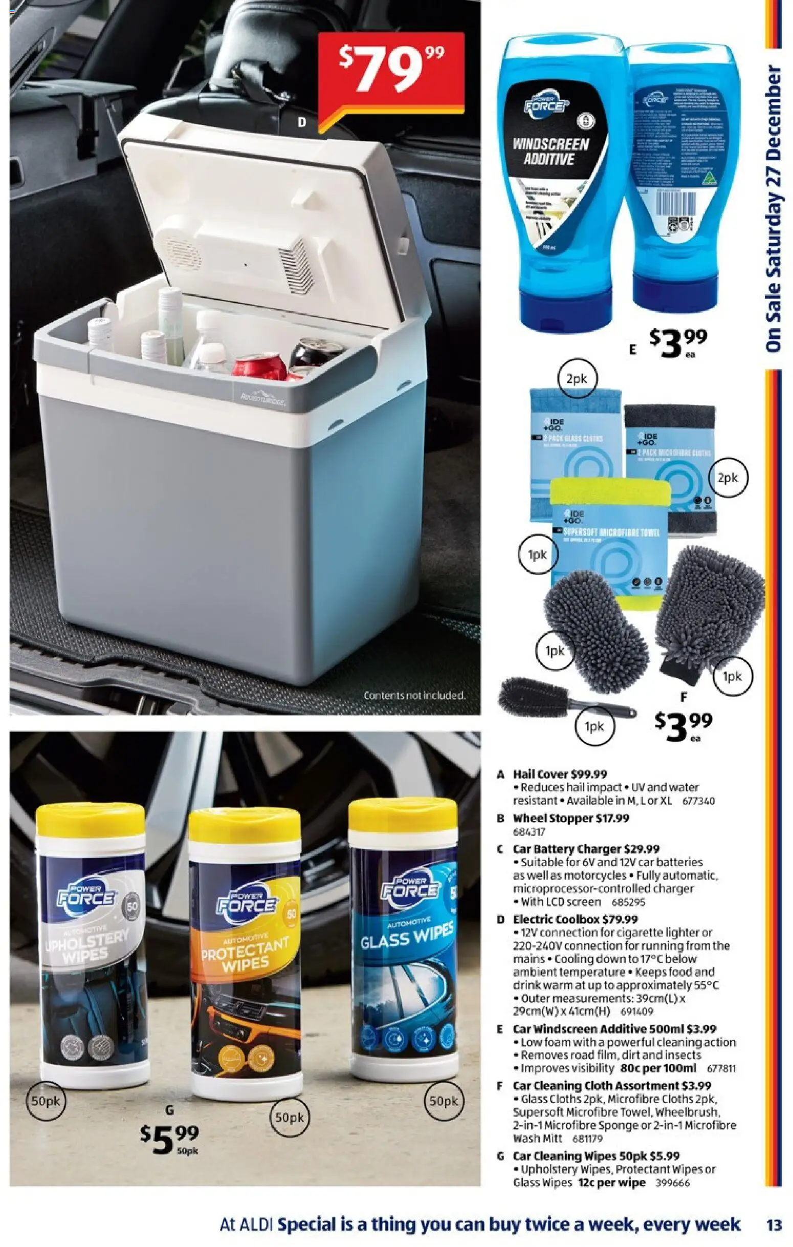 Aldi catalogue - valid from 24.12.2025 | Page: 13 | Products: Charger, Water, Batteries, Screen