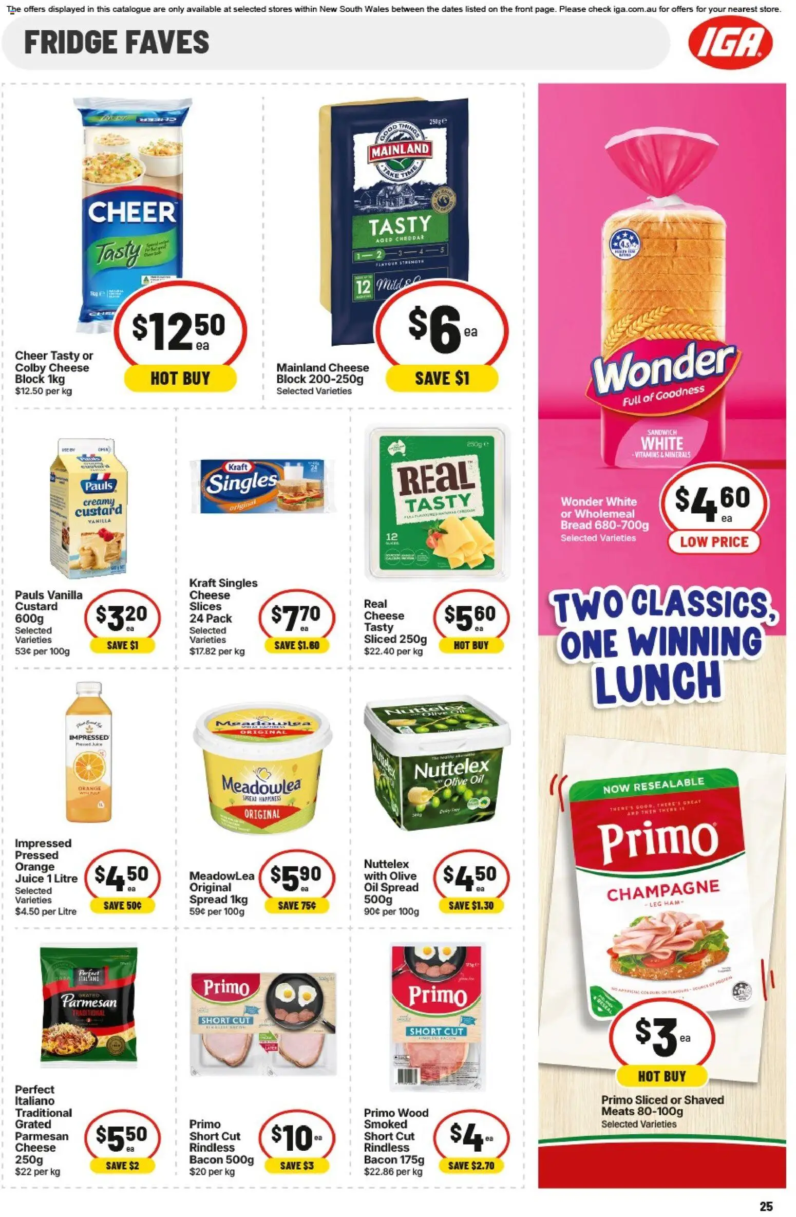IGA catalogue - valid from 15.04.2026 | Page: 25 | Products: Chicken, Pasta, Sauce, Bakery