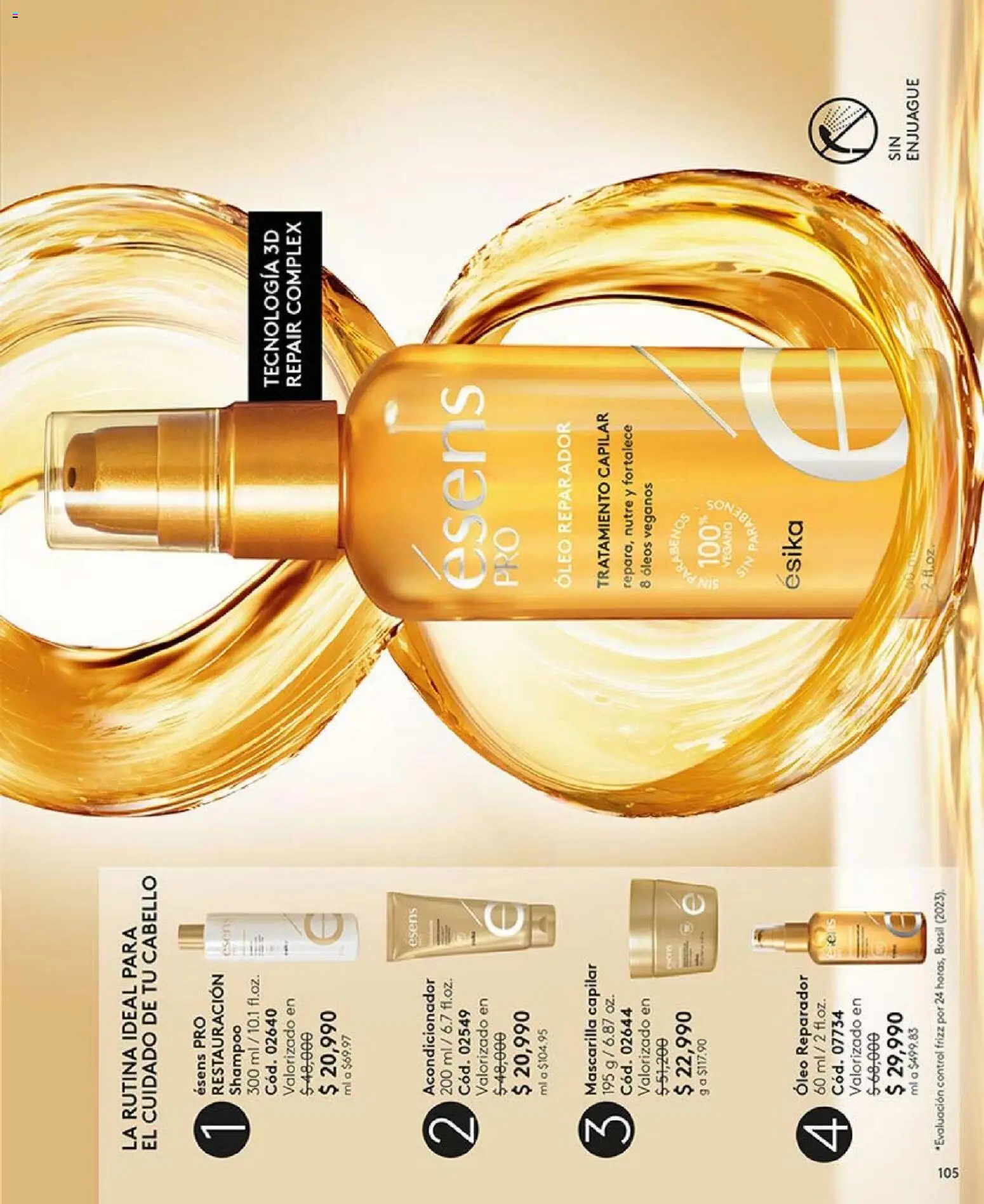Ésika revista - valida desde el 20.02.2026 | Página: 105 | Productos: Shampoo, Mascarilla, Acondicionador