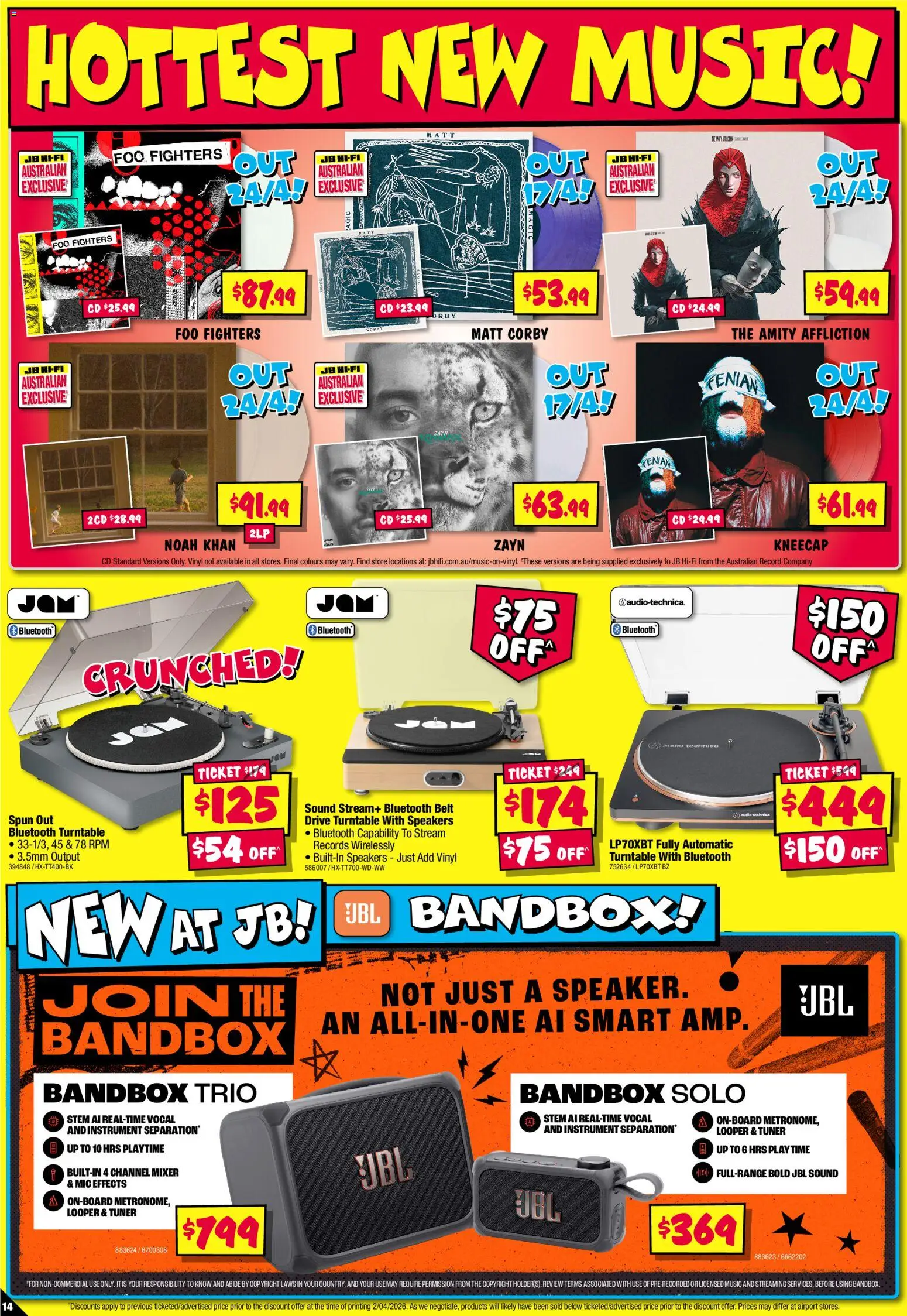 JB Hi-Fi catalogue - valid from 16.04.2026 | Page: 14 | Products: Belt, Audio, Mixer