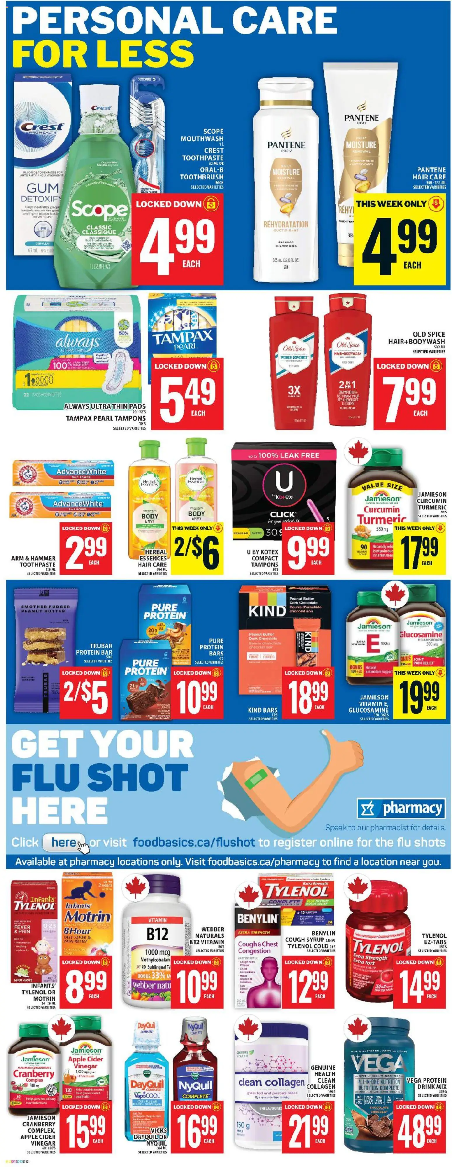 Food Basics flyer valid from 08.01.2026 | Page: 15 | Products: Tights, Mouthwash, Butter, Chocolate