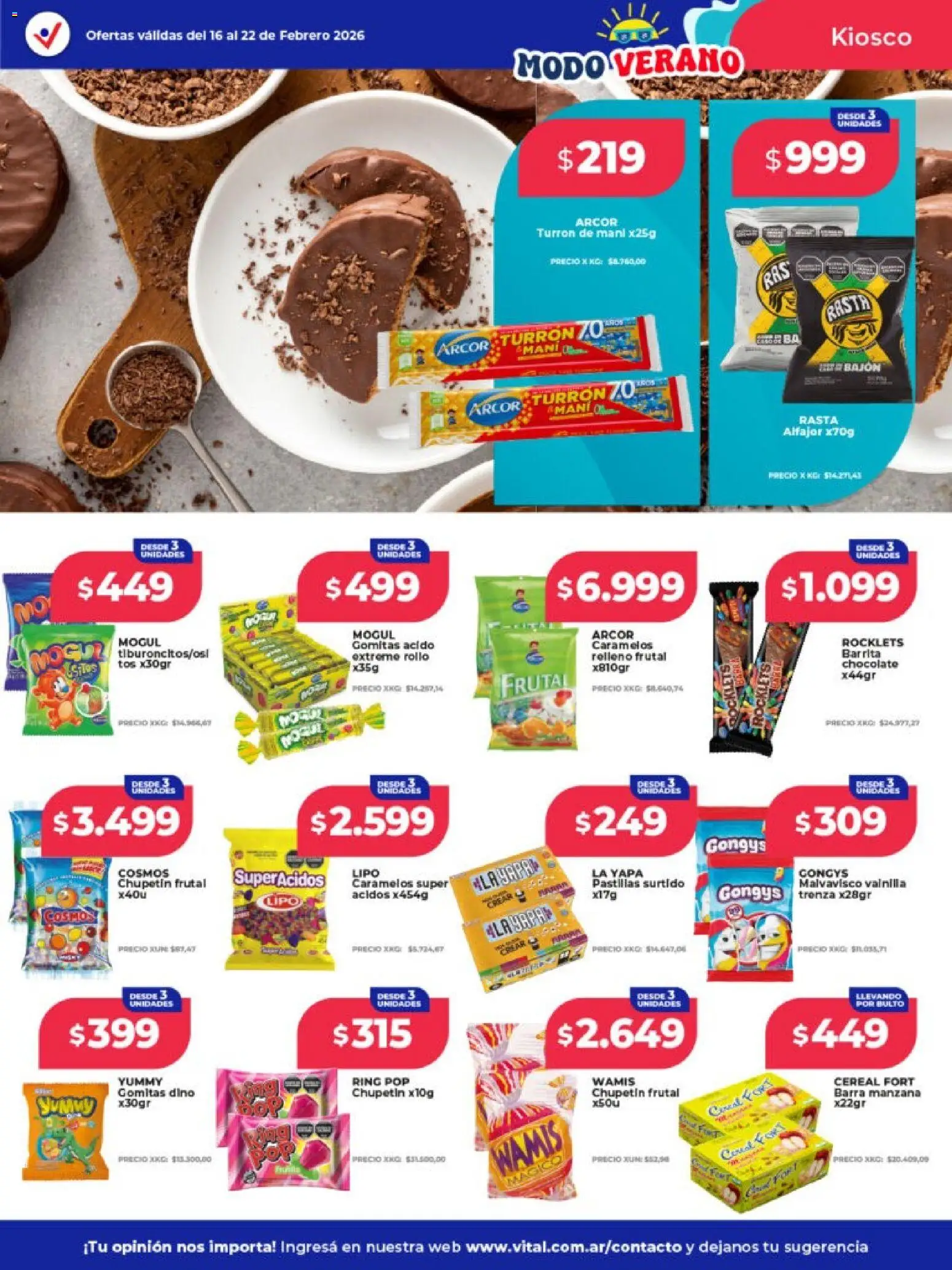 Vital - Ofertas - Salta │ válido desde el 16.02.2026 | Página: 11 | Productos: Gomitas, Mani, Chocolate, Turrón