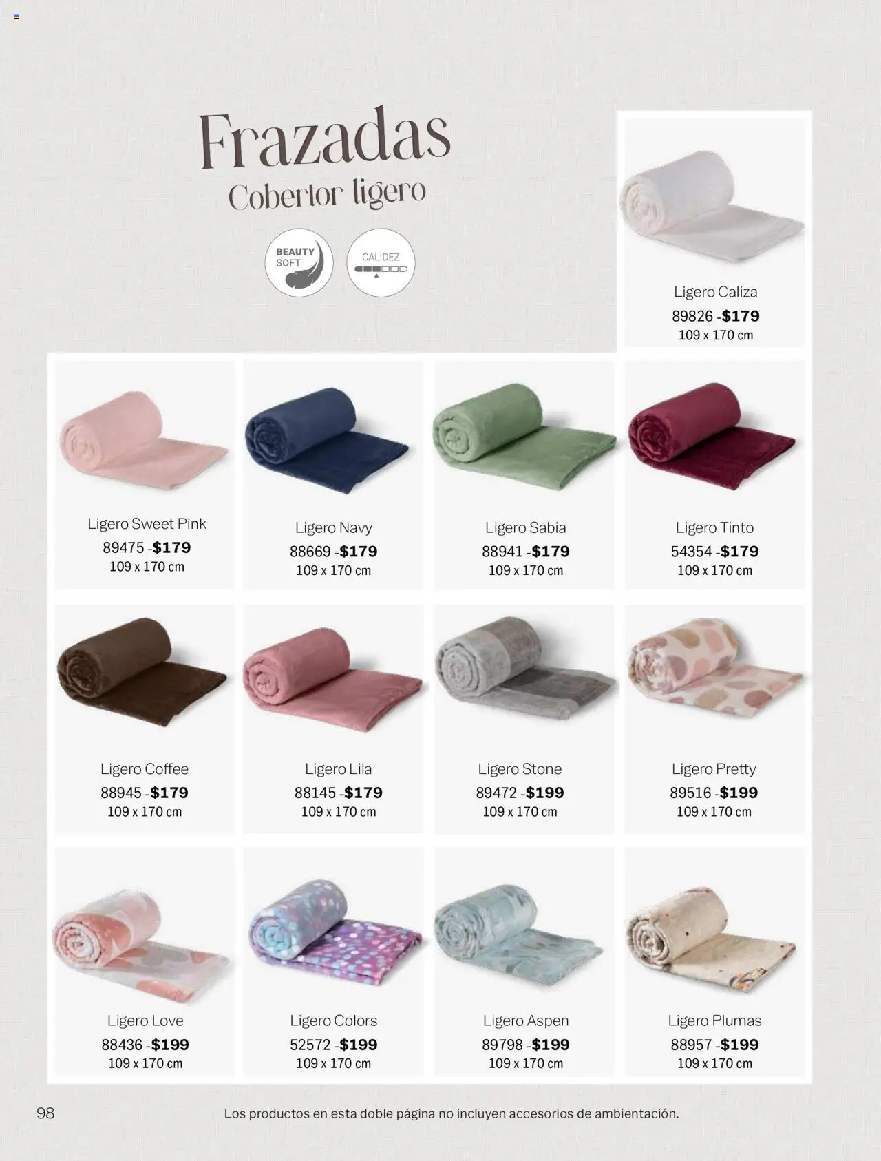 Nuevas ofertas de Vianney válidas en toda la República Mexicana desde el 15.08.2025. ¡Encuentra las mejores ofertas en Vianney - Catálogo Invierno! | Página: 100 | Productos: Cobertor