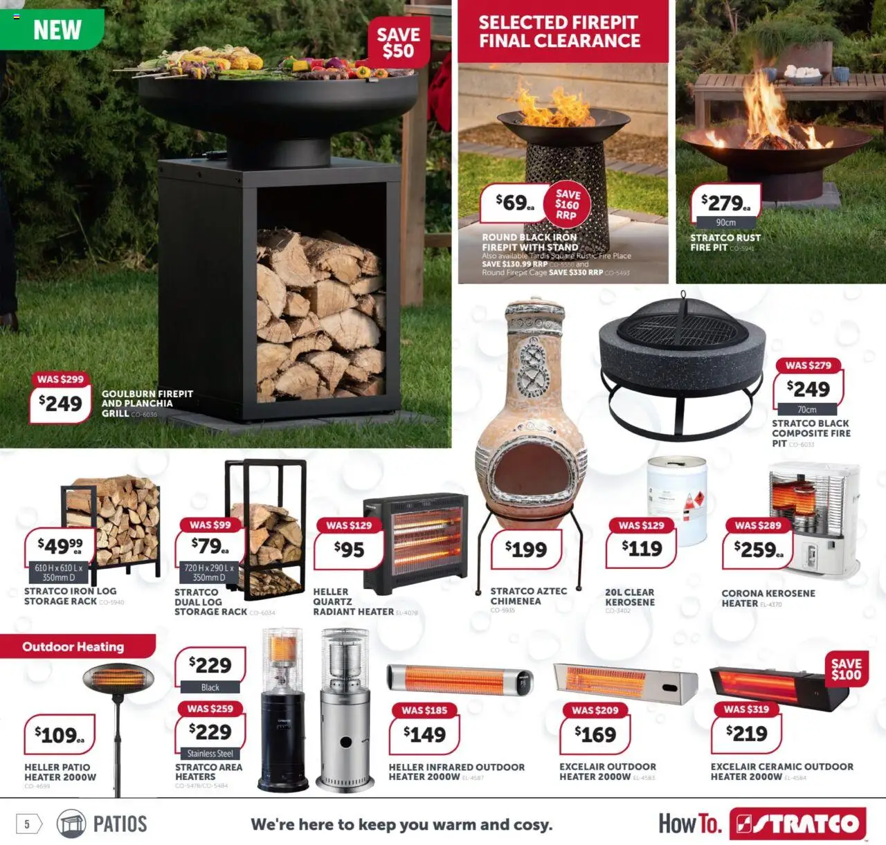 Stratco catalogue - valid from 08.08.2025 | Page: 5 | Products: Heater, Grill, Iron