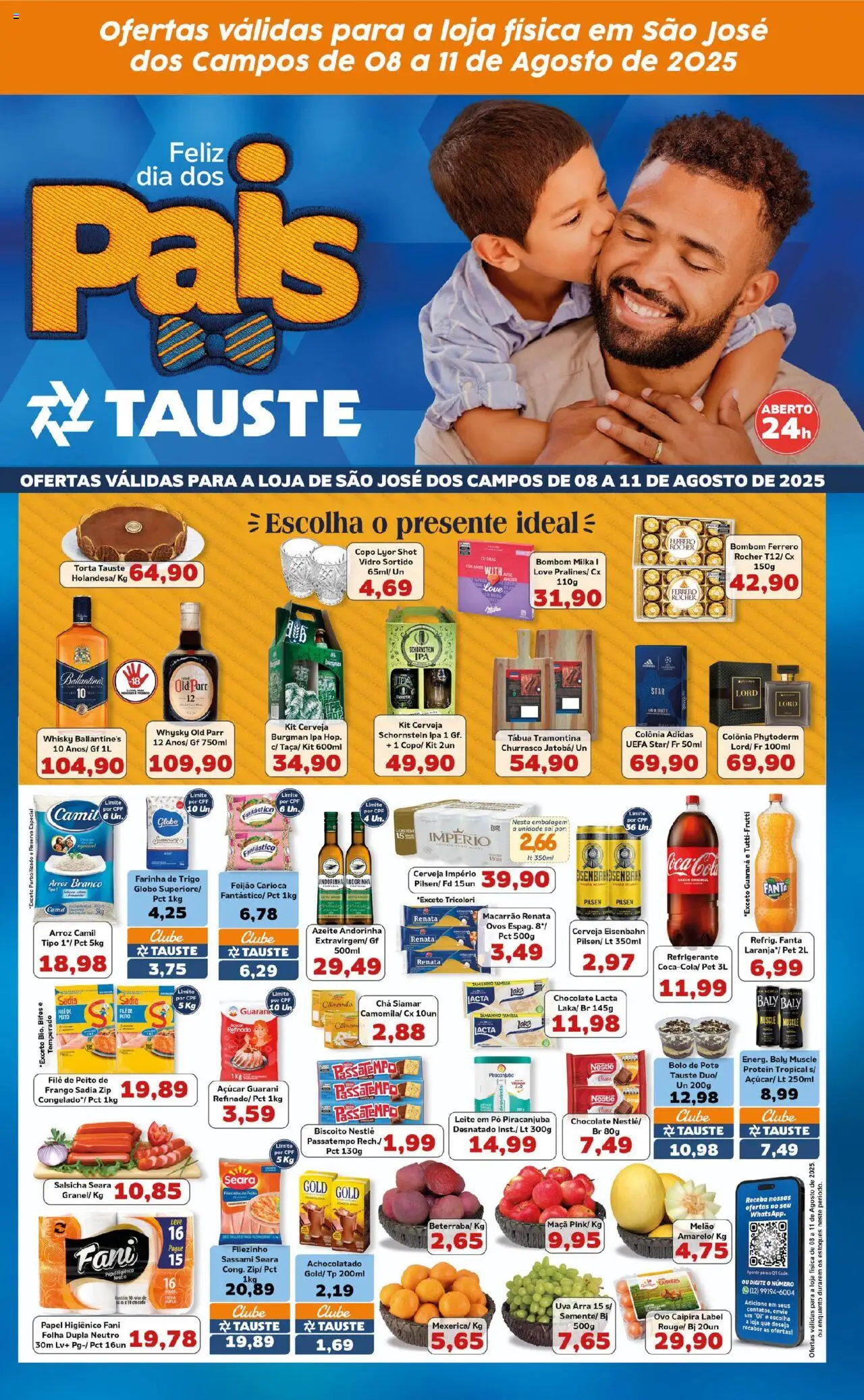 Tauste Folheto - válido de 08.08.2025 | Página: 2 | Produtos: Farinha de trigo, Eisenbahn, Chá, Macarrão