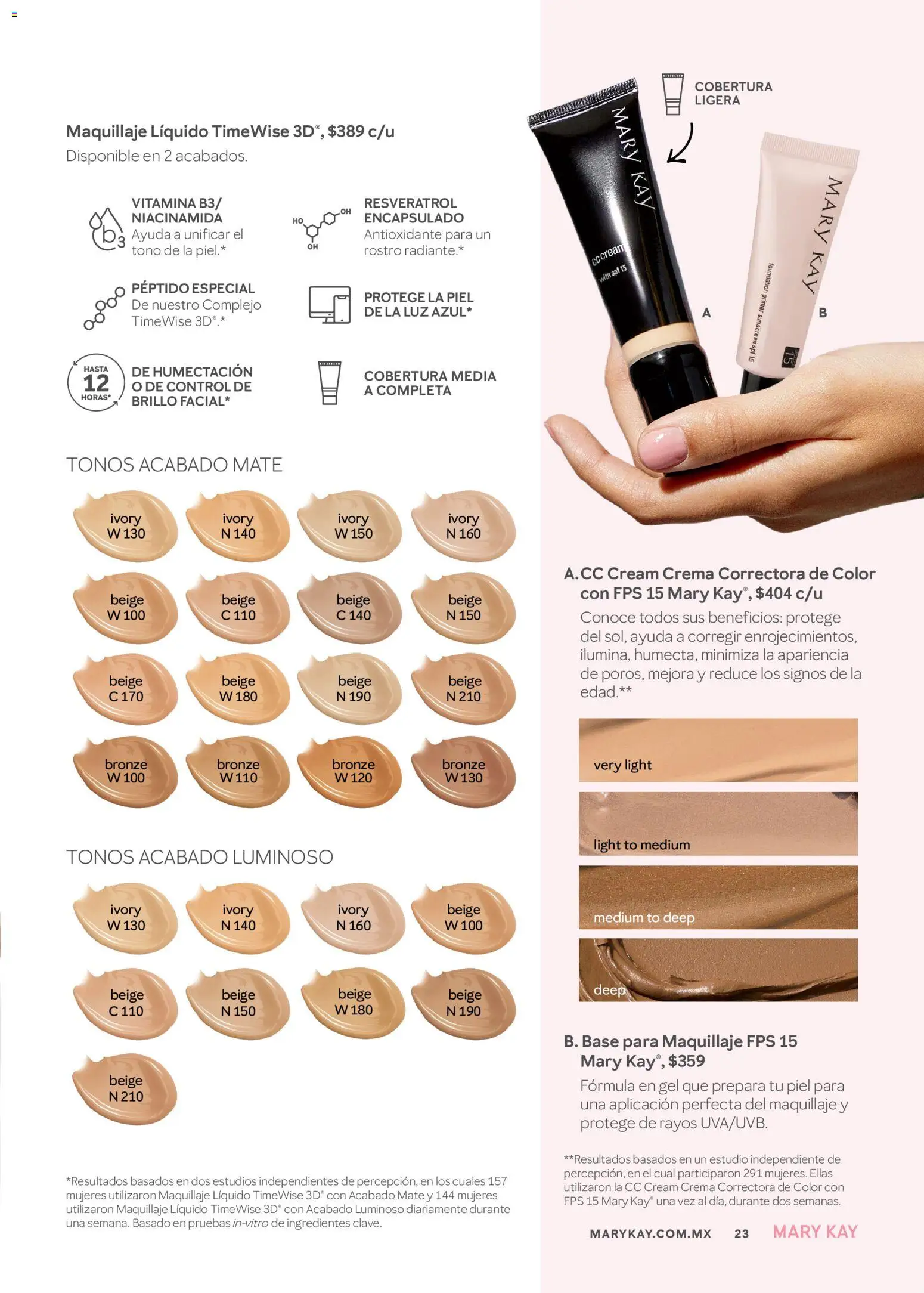 Nuevas ofertas de Mary Kay válidas en toda la República Mexicana desde el 01.04.2026. ¡Encuentra las mejores ofertas en Catálogo Mary Kay Abril 2026! | Página: 23