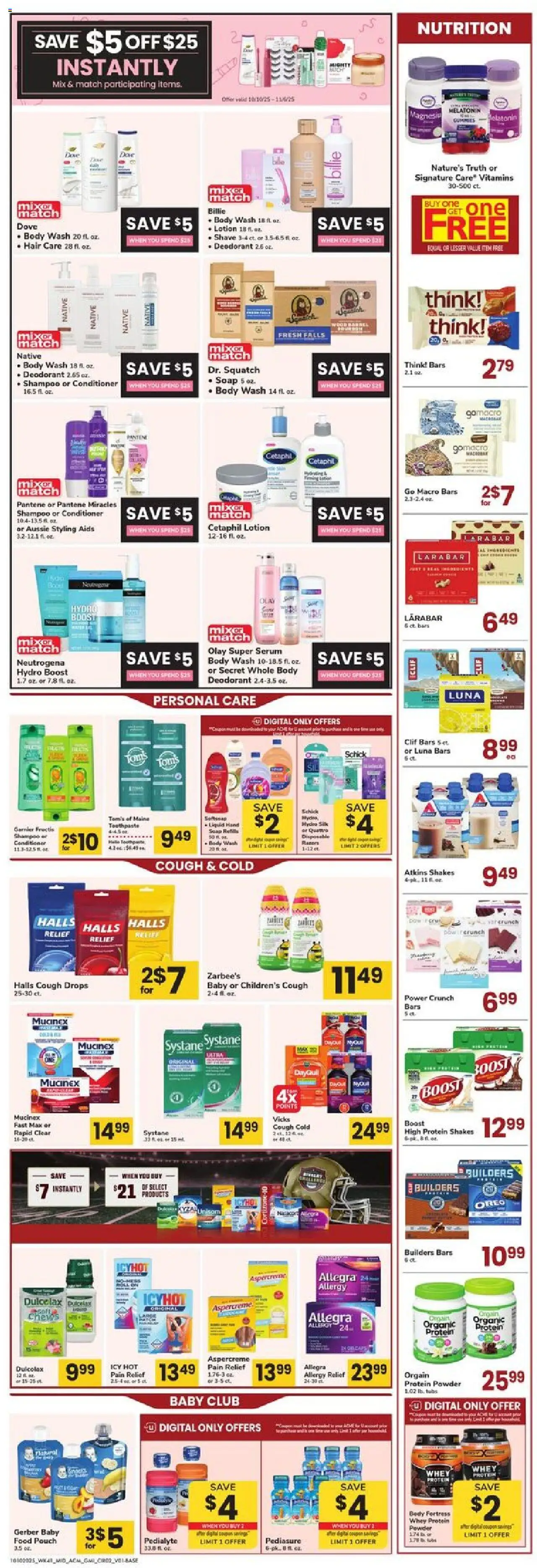 Acme Ad - valid from 10.10.2025 | Page: 2 | Products: Conditioner, Soap, Deodorant, Toothpaste