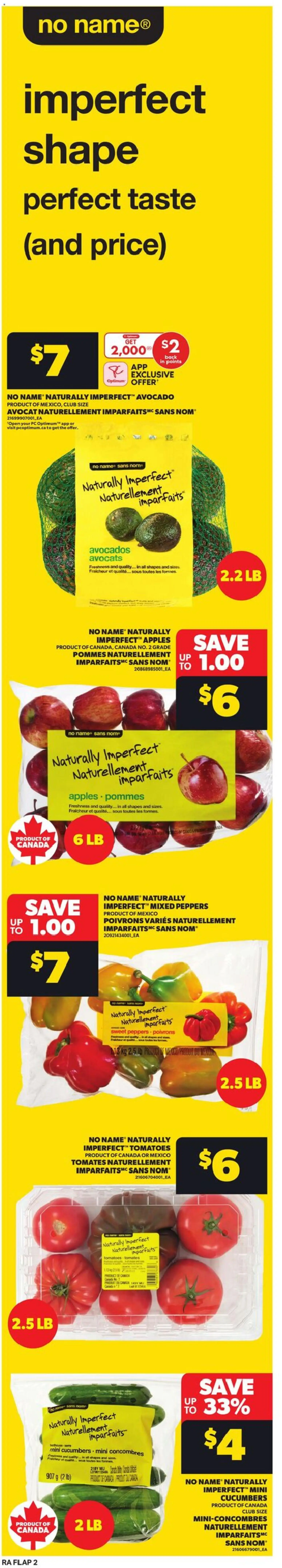 Atlantic Superstore flyer valid from 15.01.2026 | Page: 2 | Products: Cucumbers, PC, Apples, Tomatoes