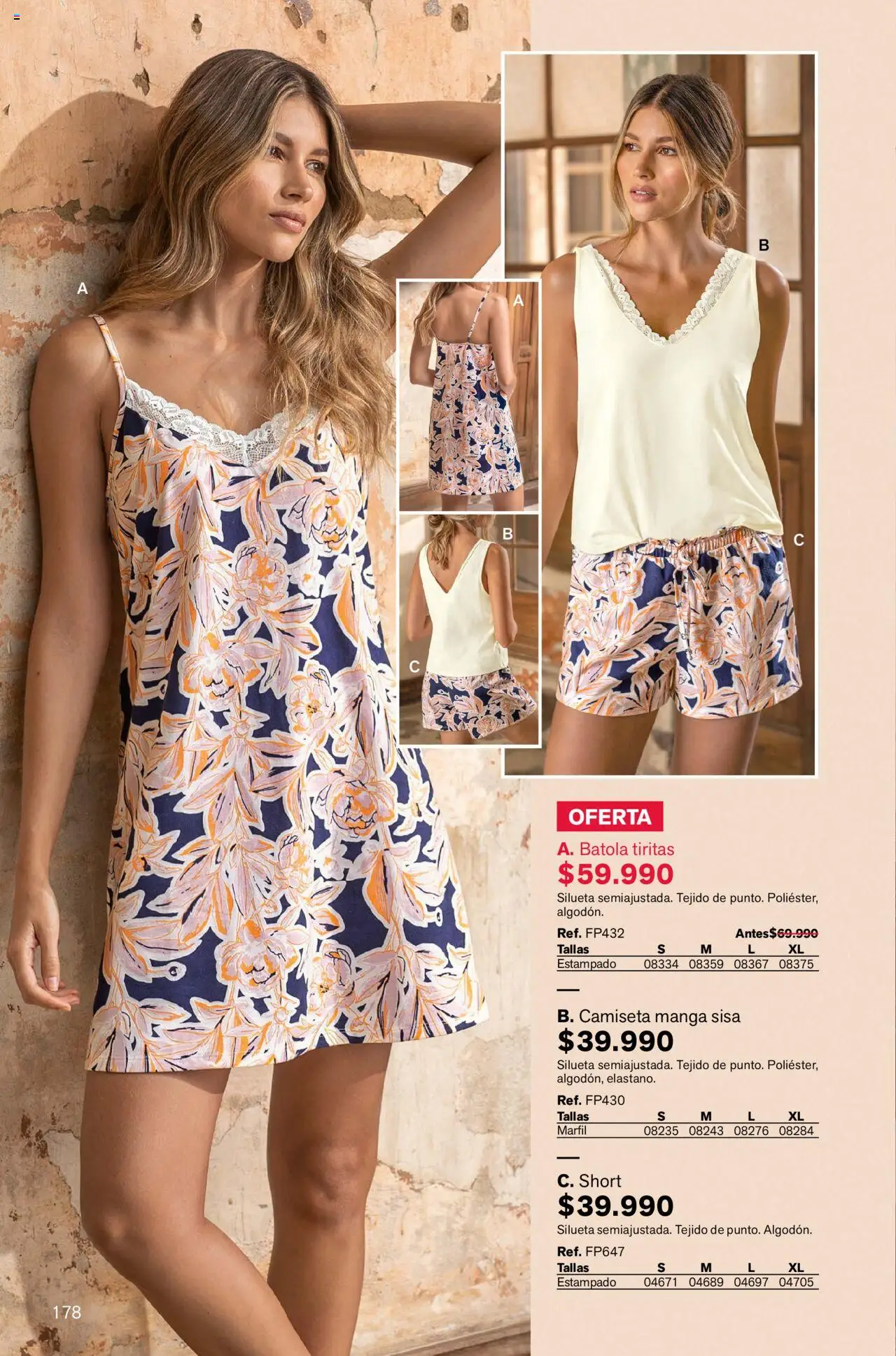 Leonisa revista - valida desde el 04.08.2025 | Página: 178 | Productos: Short, Camiseta, Camiseta manga sisa