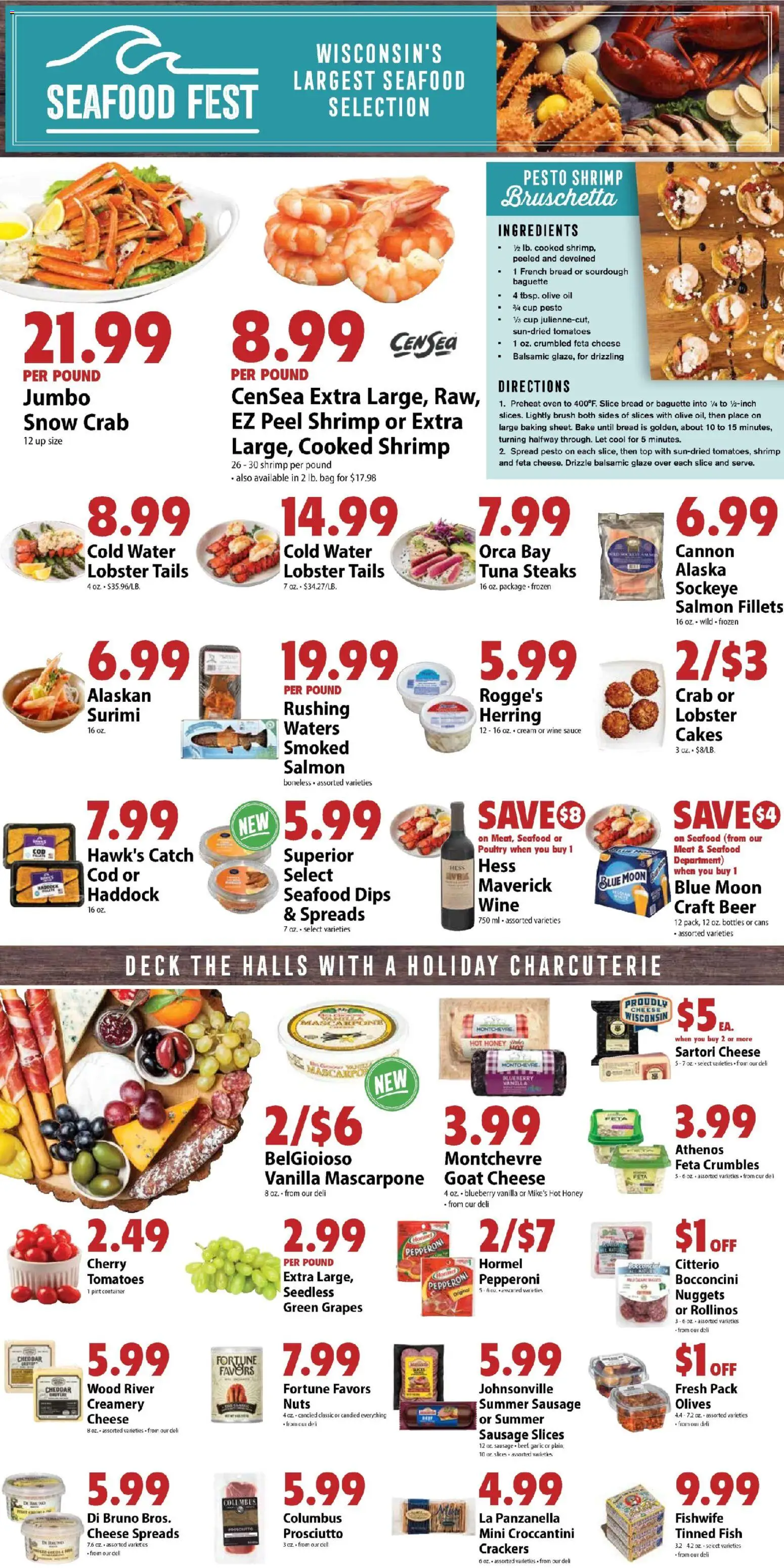 Festival Foods Weekly Ad - valid from 10.12.2025 | Page: 2 | Products: Bread, Seafood, Grapes, Oven