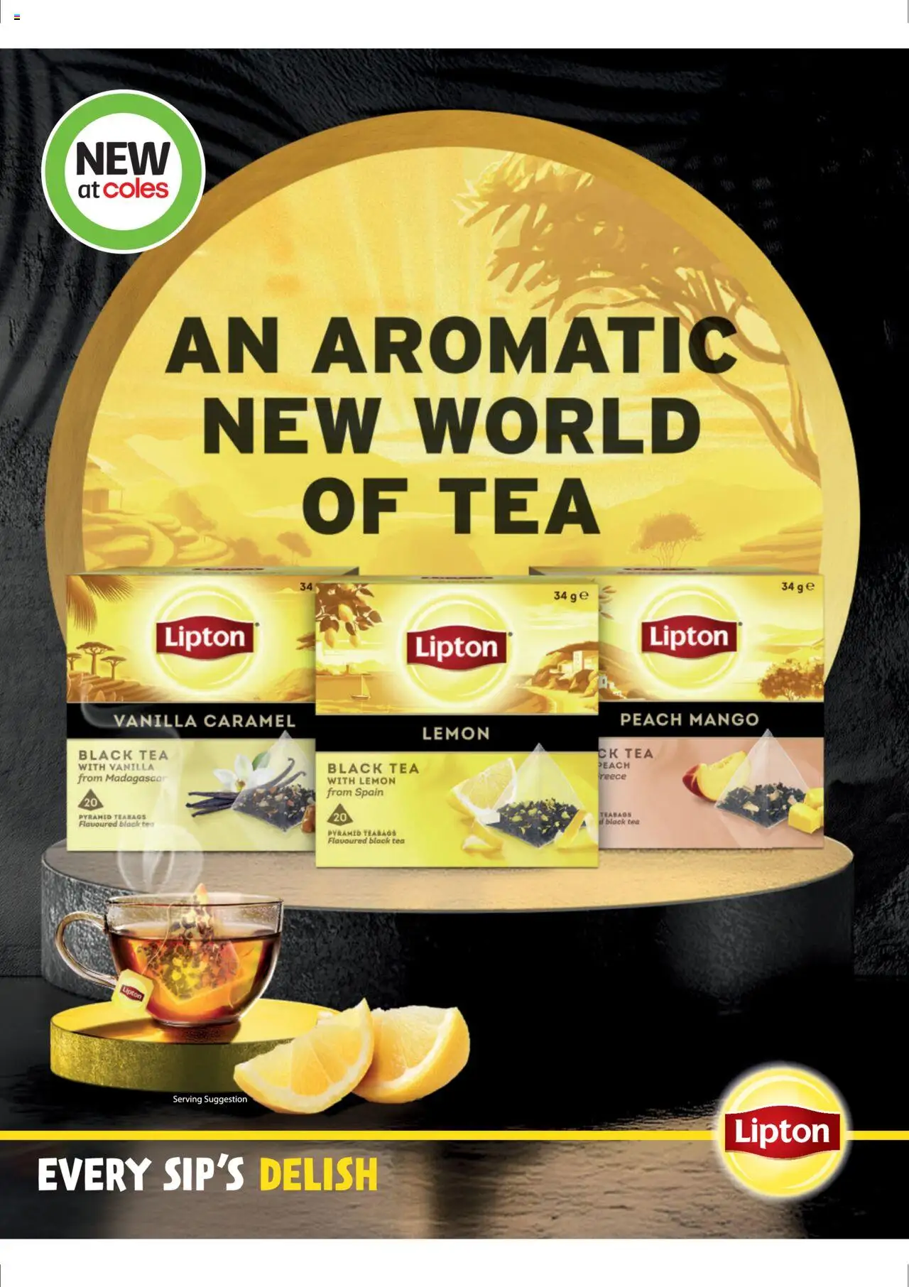 Coles catalogue - valid from 07.08.2025 | Page: 128 | Products: Tea, Lemon, Mango, Peach