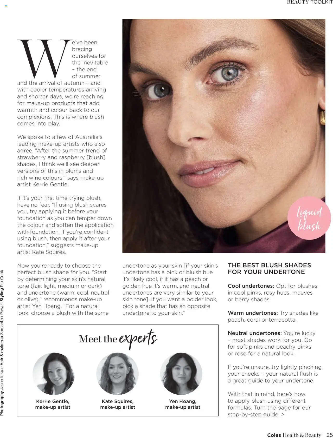 Coles catalogue - valid from 07.04.2025 | Page: 25 | Products: Blush, Wine, Peach, Foundation