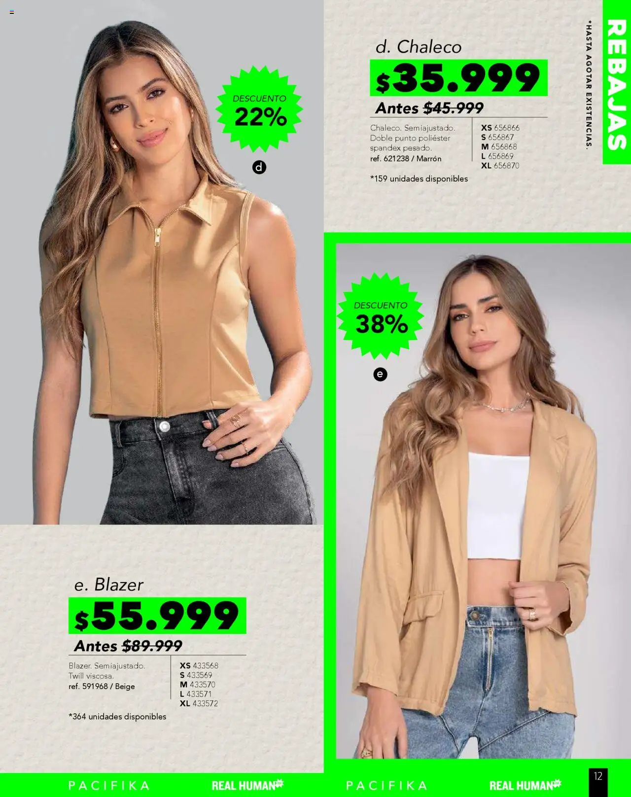 Pacifika revista - valida desde el 01.08.2025 | Página: 208 | Productos: Blazer, Chaleco