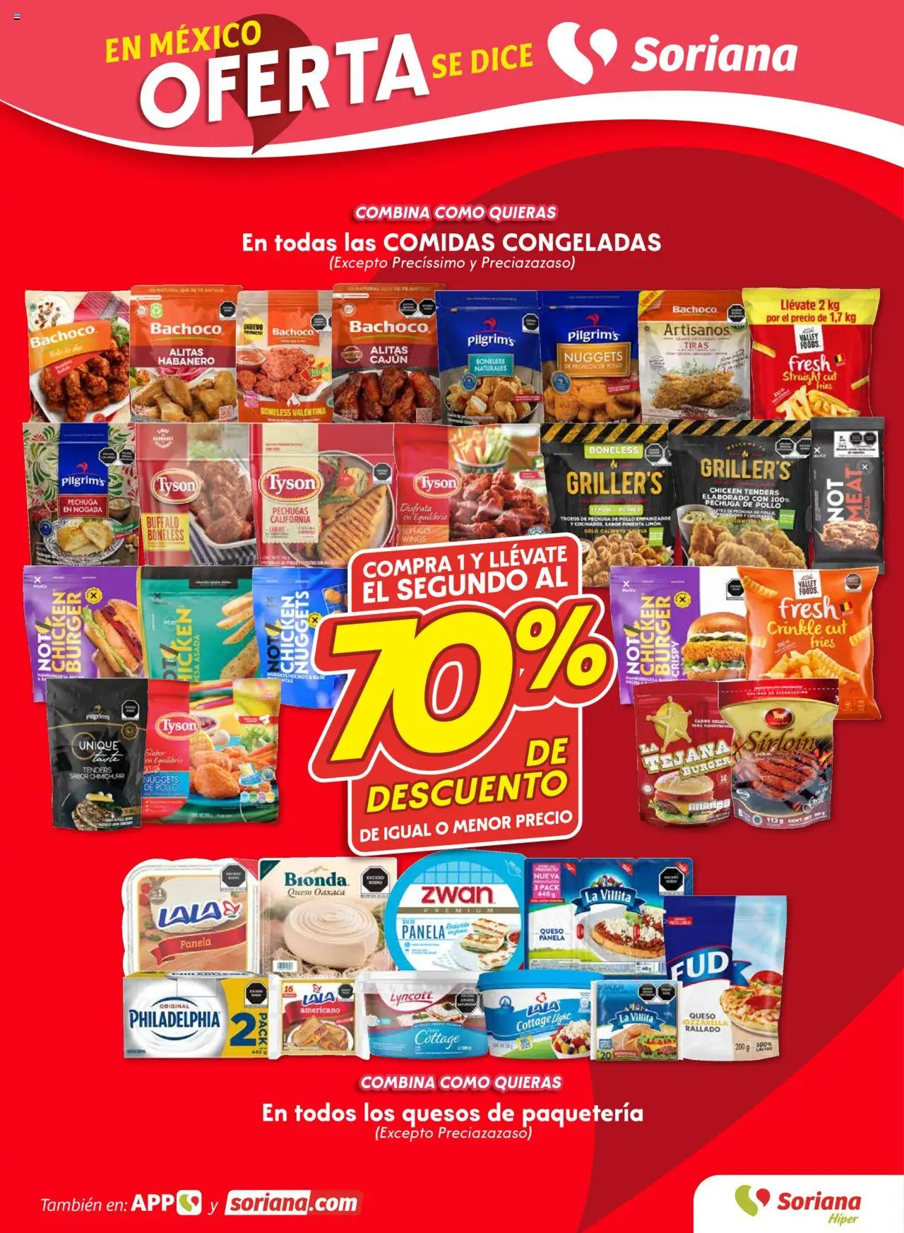 Nuevas ofertas de Soriana válidas en toda la República Mexicana desde el 07.08.2025. ¡Encuentra las mejores ofertas en Soriana - Folleto! | Página: 3 | Productos: Pollo, Pimienta, Queso, Queso cottage