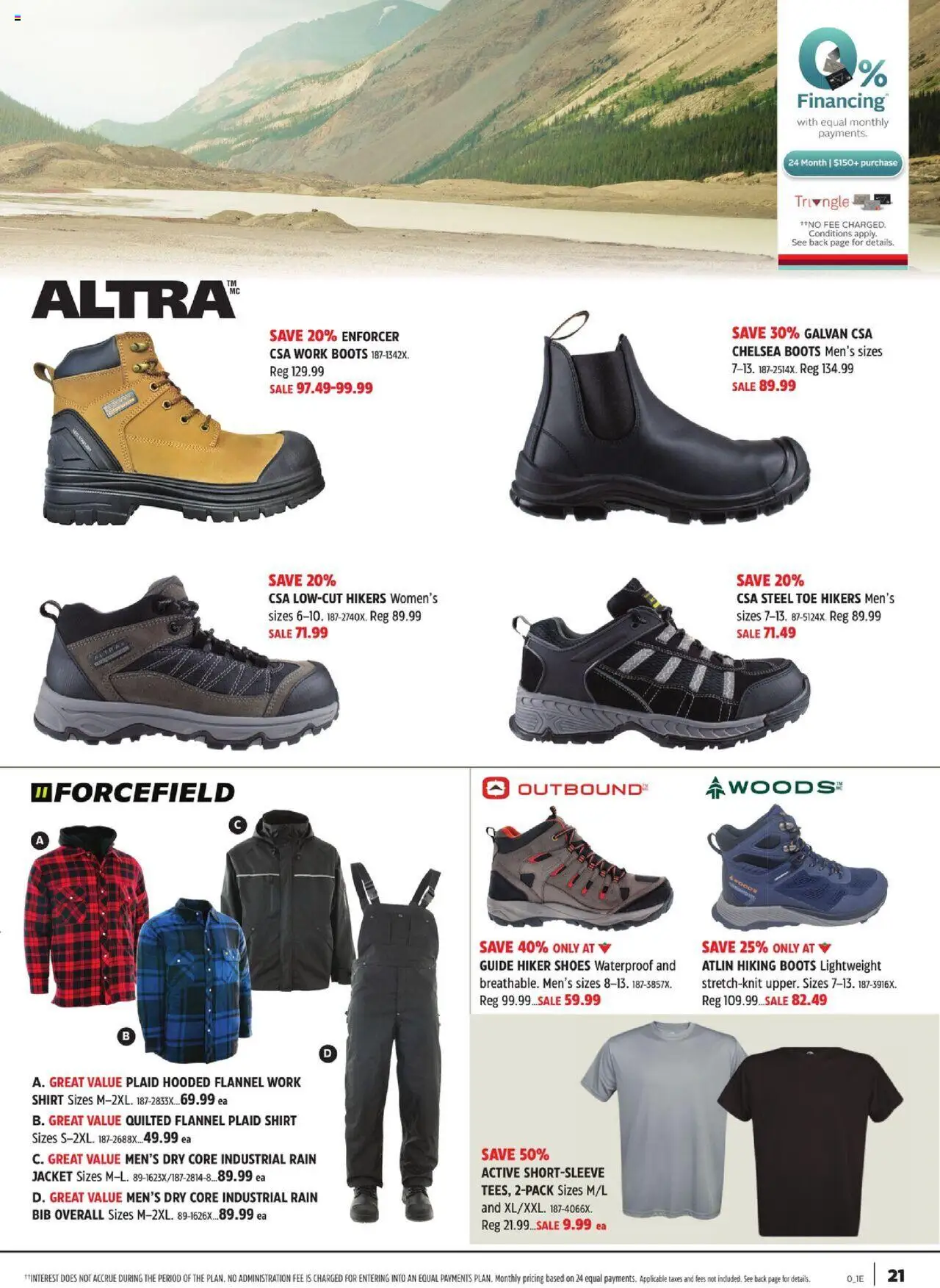 Canadian Tire flyer valid from 29.08.2025 | Page: 25 | Products: Boots, Shoes, Shirt, Jacket