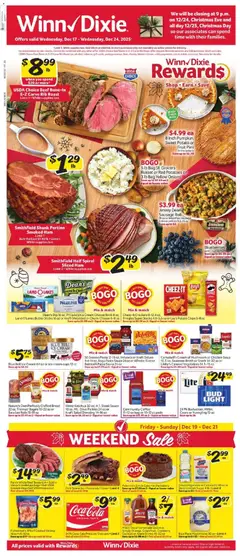 Preview of Winn Dixie weekly ads valid from 17.12.2025