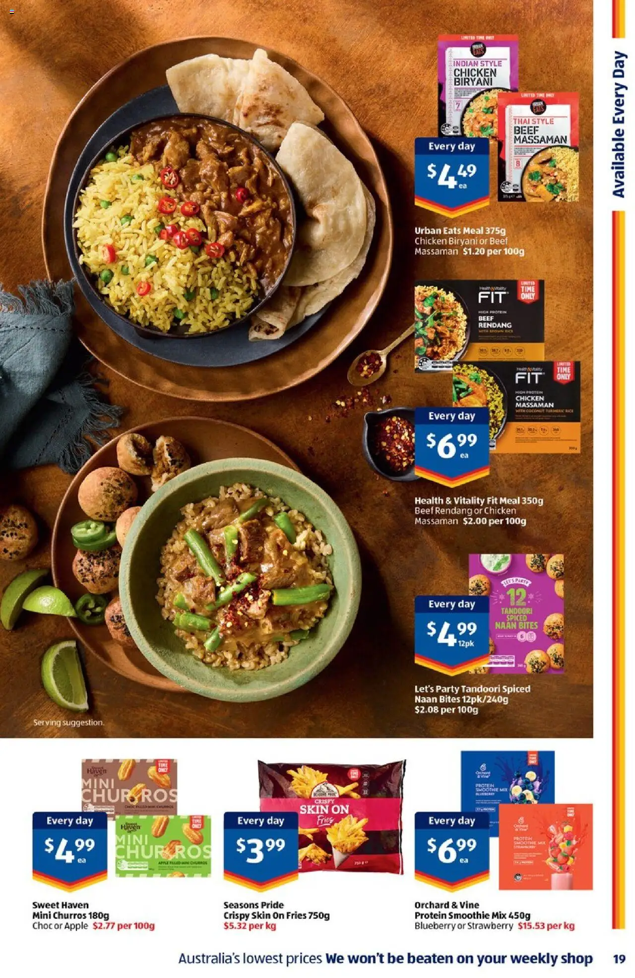Aldi catalogue - valid from 13.08.2025 | Page: 19 | Products: Chicken, Rice, Beef