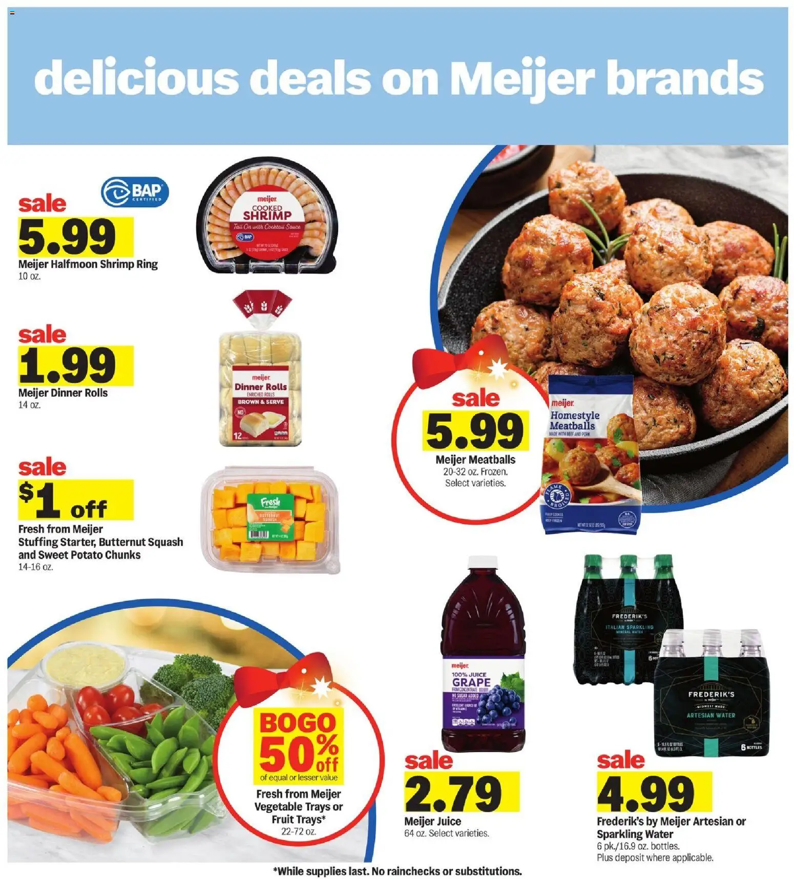 Meijer Weekly Ad - valid from 19.11.2025 | Page: 21 | Products: Squash, Ring, Water, Sauce