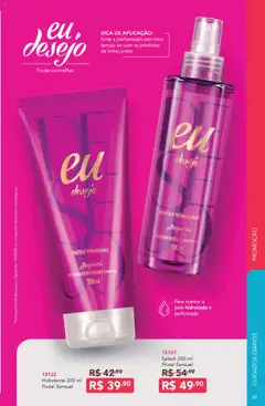 Jequiti - Revista 14/2025 - Pré-Visualização do folheto da loja Jequiti, válido de 03.10.2025 | Página: 63 | Produtos: Hidratante corporal, Desodorante
