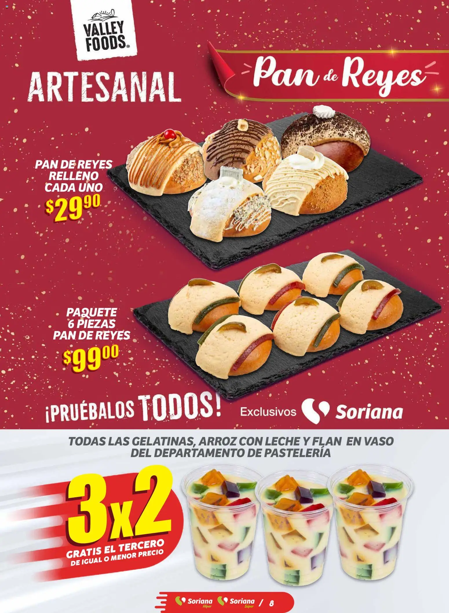 Nuevas ofertas de Soriana válidas en toda la República Mexicana desde el 06.11.2025. ¡Encuentra las mejores ofertas en Soriana - Ahorratón Soriana Súper Nacional! | Página: 8 | Productos: Leche, Pan, Arroz