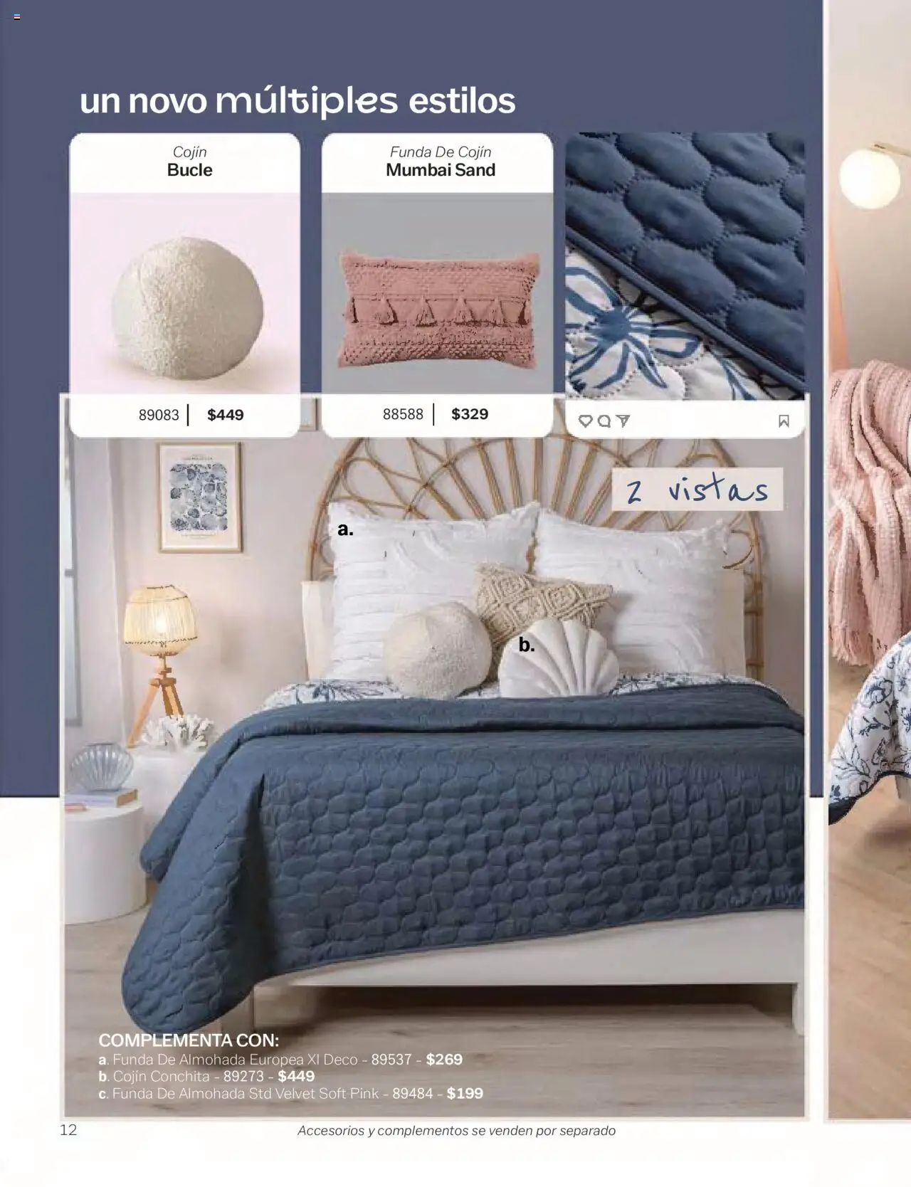 Nuevas ofertas de Vianney válidas en toda la República Mexicana desde el 24.01.2025. ¡Encuentra las mejores ofertas en Vianney catálogo Chavos! | Página: 14 | Productos: Funda, Funda de almohada, Almohada