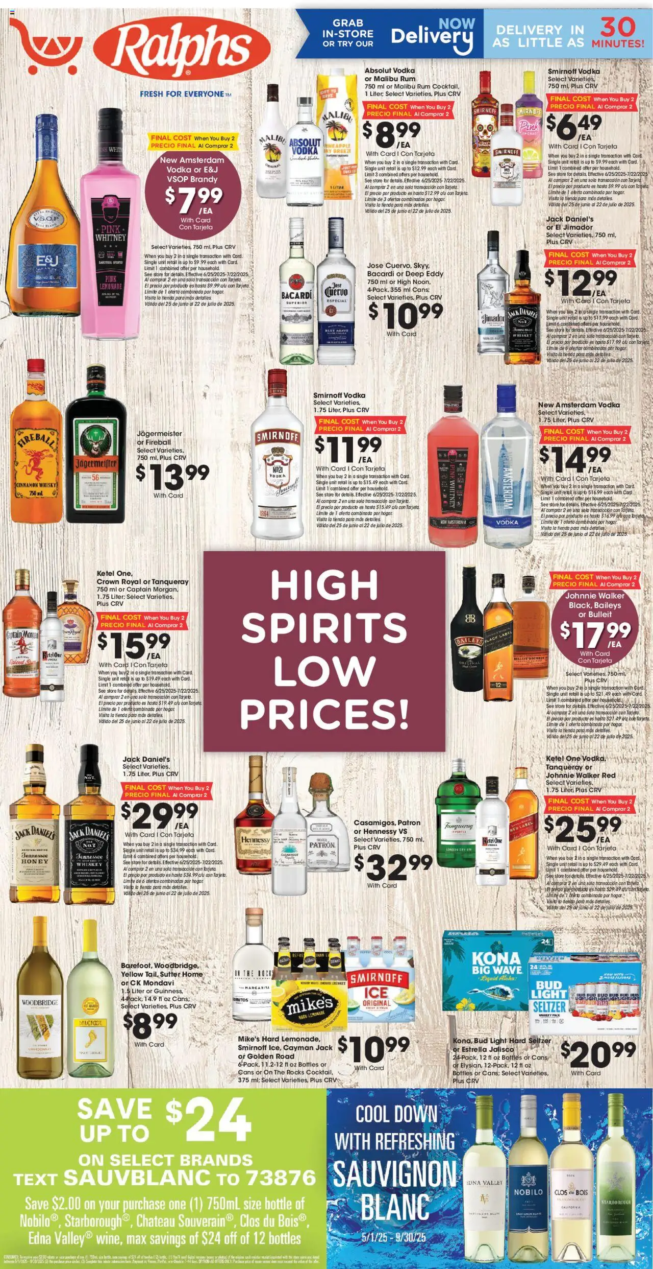 Ralph Adult Beverage - valid from 16.07.2025 | Page: 1 | Products: Pineapple, Bourbon, Gin, Whiskey