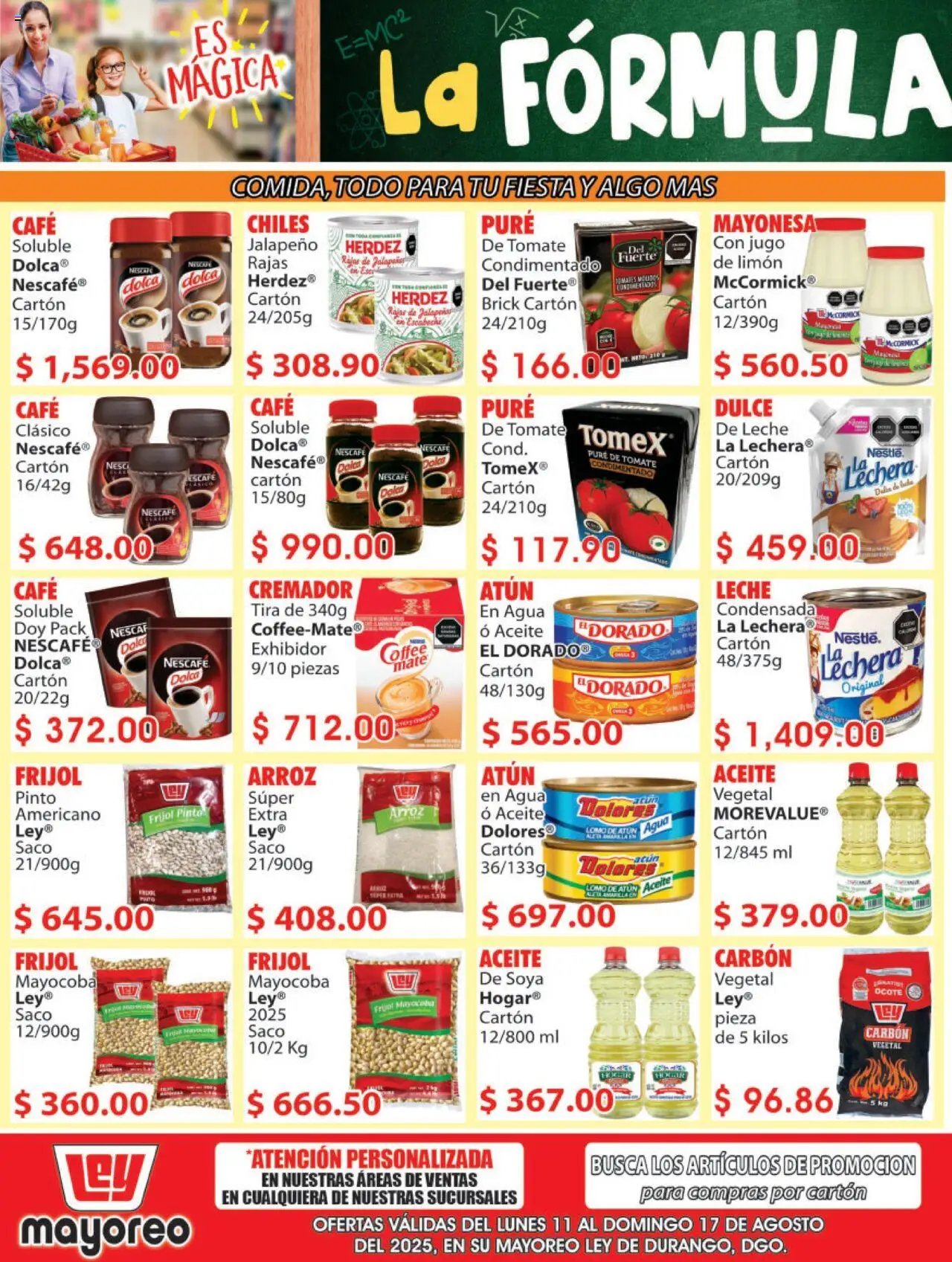 Nuevas ofertas de Casa Ley válidas en toda la República Mexicana desde el 11.08.2025. ¡Encuentra las mejores ofertas en Casa Ley - Folleto Mayoreo! | Página: 3 | Productos: Tomate, Limón, Café, Pure de Tomate