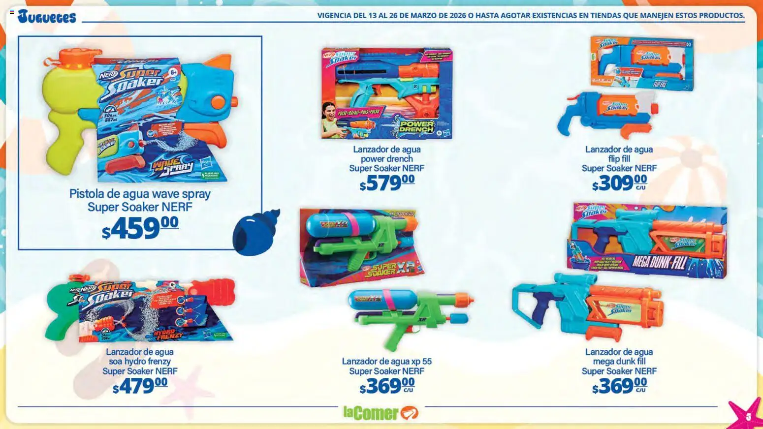 Nuevas ofertas de La Comer válidas en toda la República Mexicana desde el 13.03.2026. ¡Encuentra las mejores ofertas en La Comer folleto Ofertas! | Página: 5 | Productos: Agua