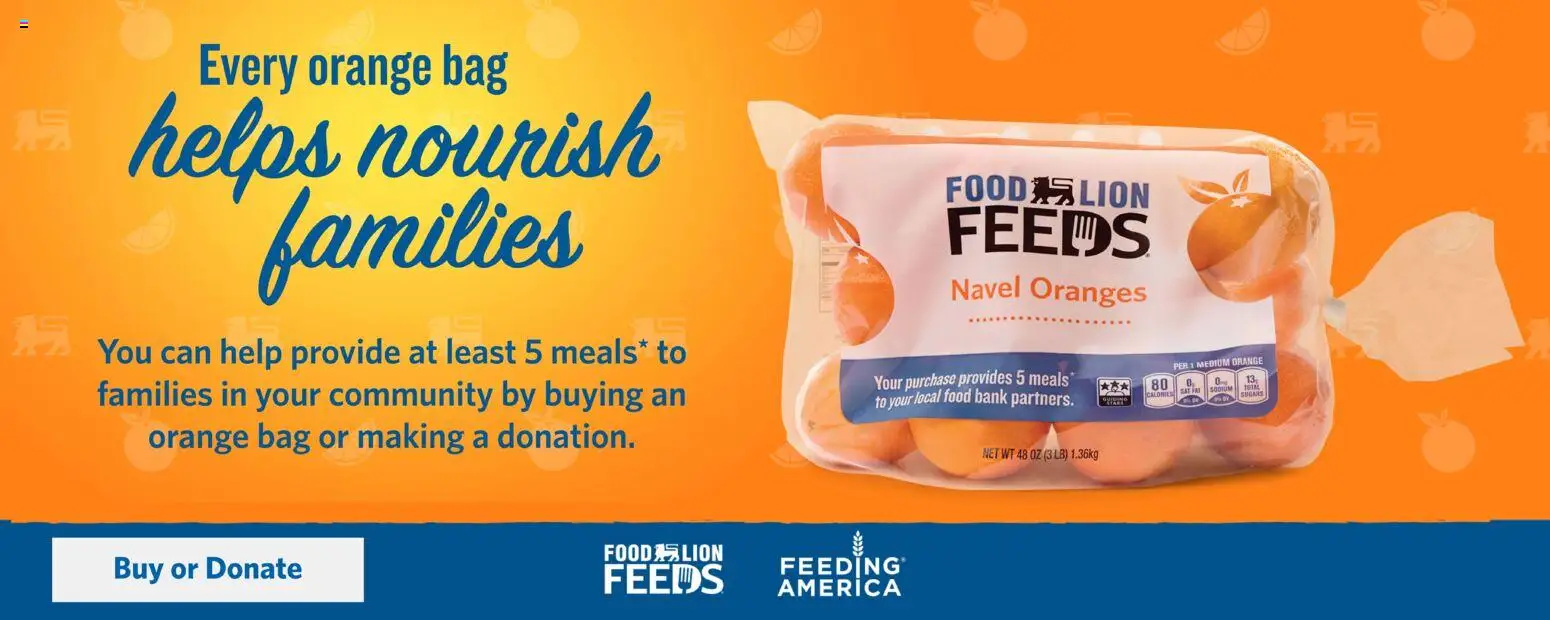 Food Lion Weekly Ad - valid from 25.02.2026 | Page: 5 | Products: Oranges, Bag