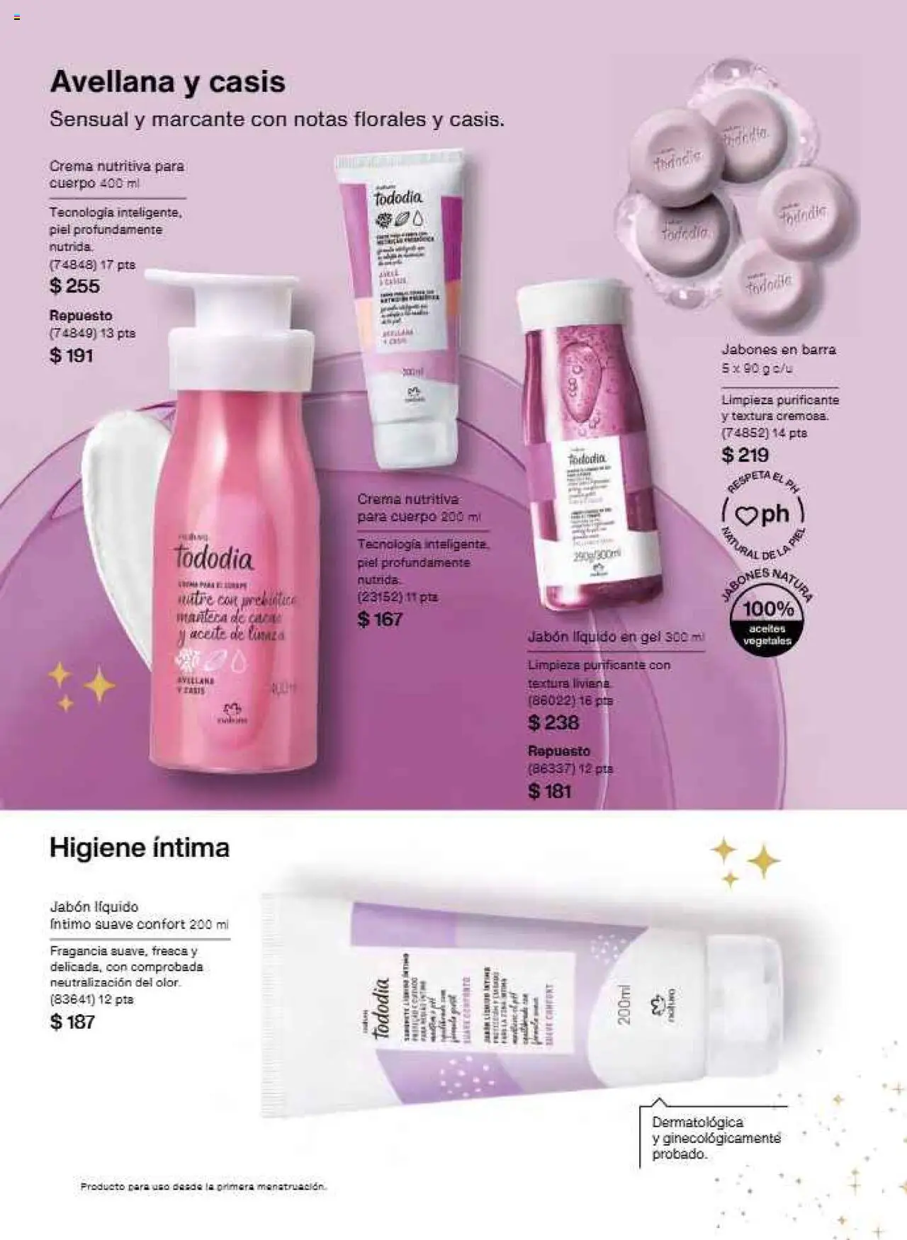 Nuevas ofertas de Natura válidas en toda la República Mexicana desde el 22.11.2025. ¡Encuentra las mejores ofertas en Natura campaña 17 2025! | Página: 141 | Productos: Jabón líquido, Crema, Aceite, Barra