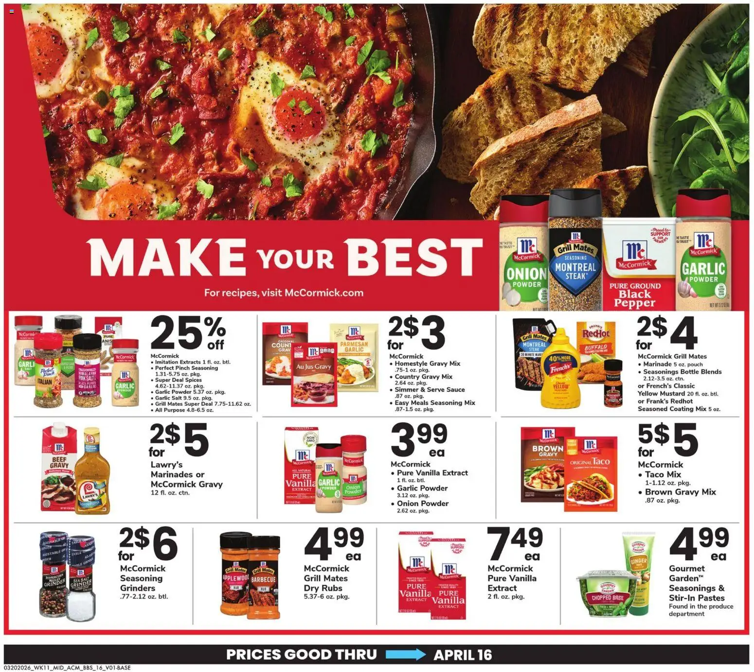 Acme Big Book of Savings - valid from 20.03.2026 | Page: 16 | Products: Table, Powder, Pepper, Garlic