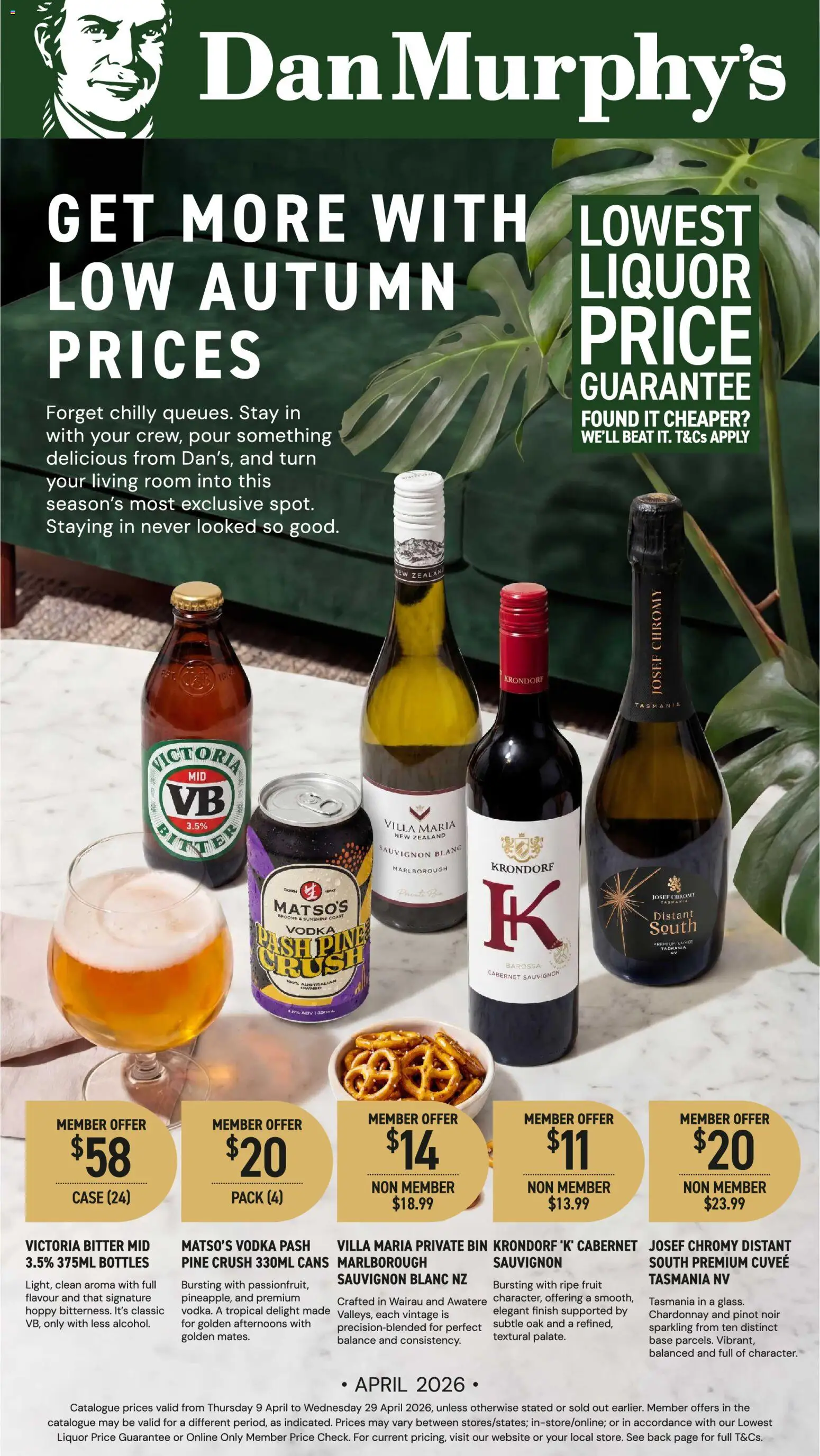 Dan Murphy's catalogue - valid from 09.04.2026 | Page: 1 | Products: Vodka, Case