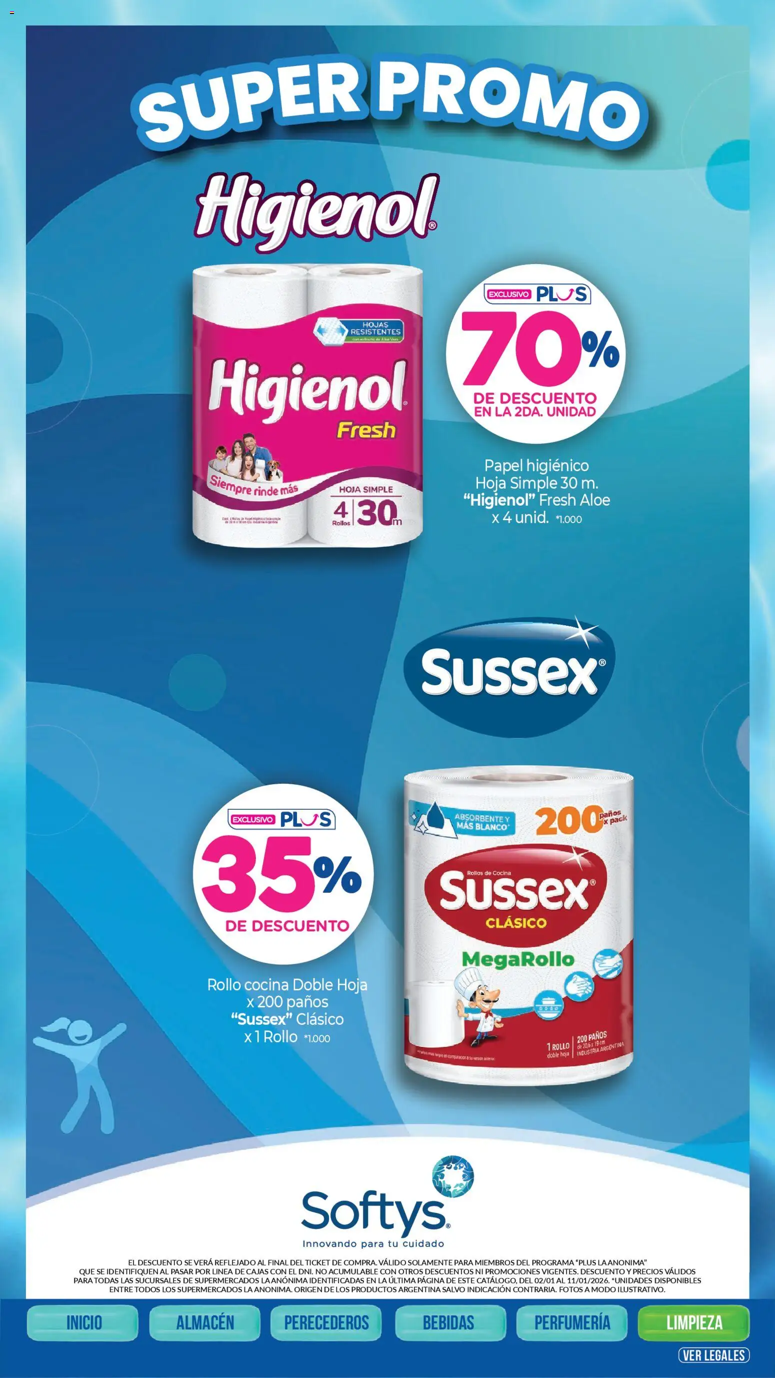 La Anonima - catalogos │ válido desde el 02.01.2026 | Página: 40 | Productos: Papel higiénico, Cocina