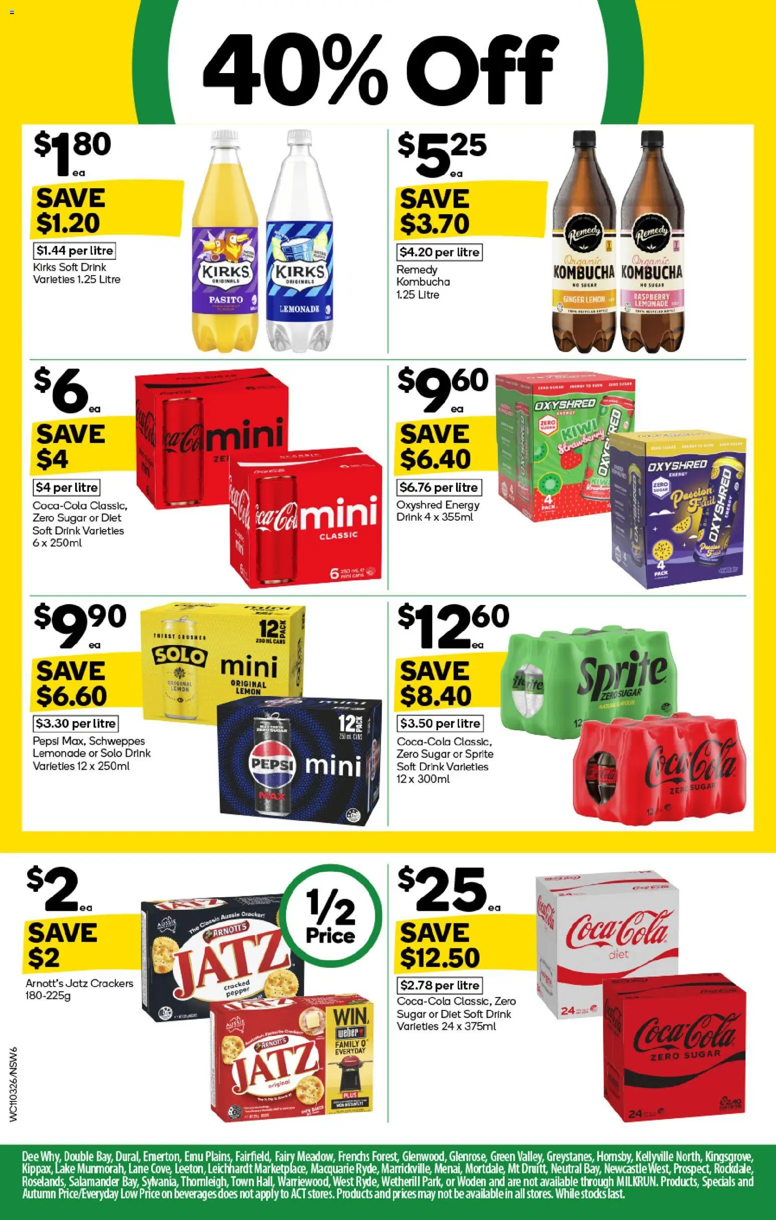 Woolworths catalogue - valid from 11.03.2026 | Page: 6 | Products: Crackers, Ginger, Sugar, Raspberry