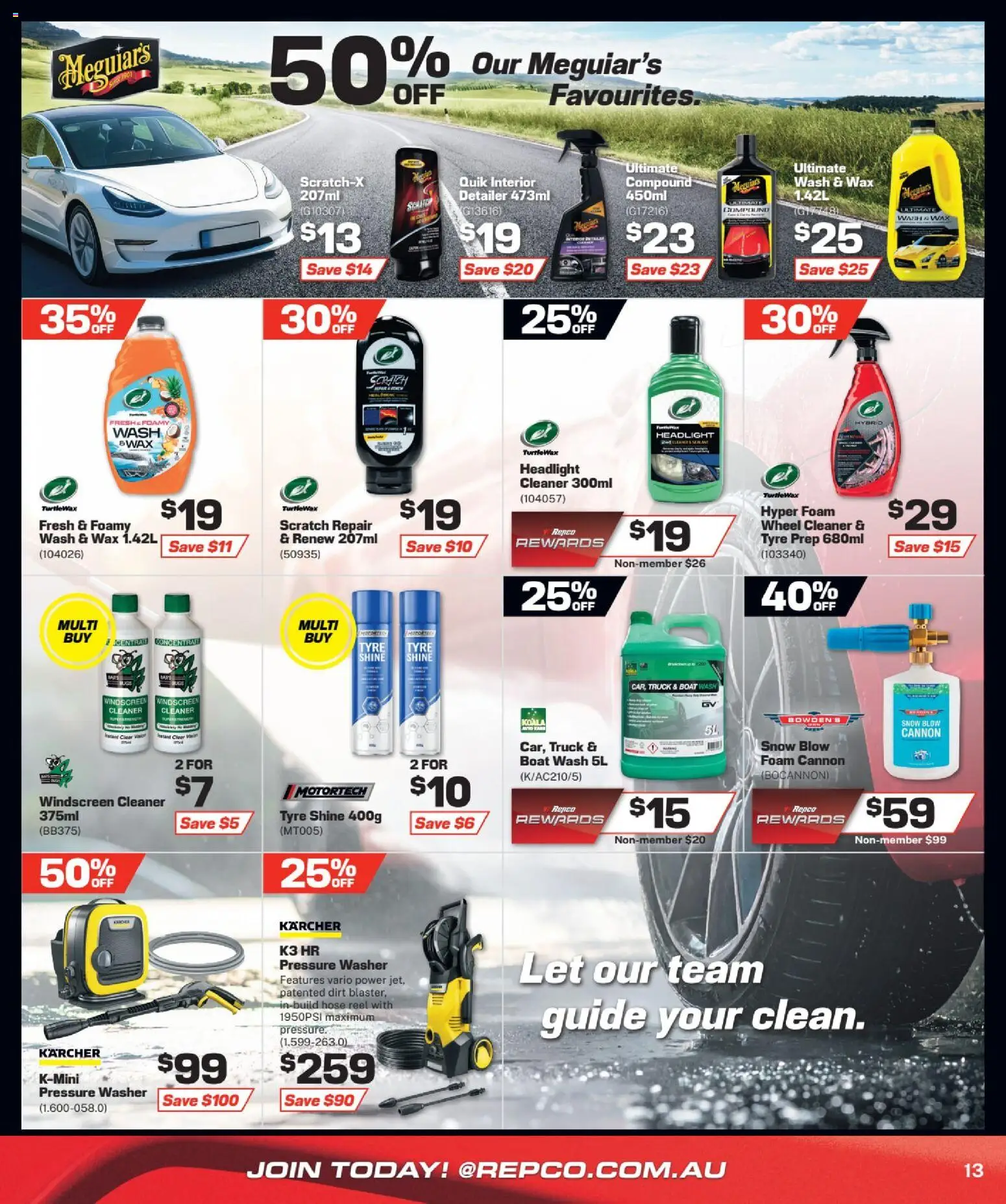 Repco catalogue - valid from 15.04.2026 | Page: 13 | Products: Cleaner, Washer