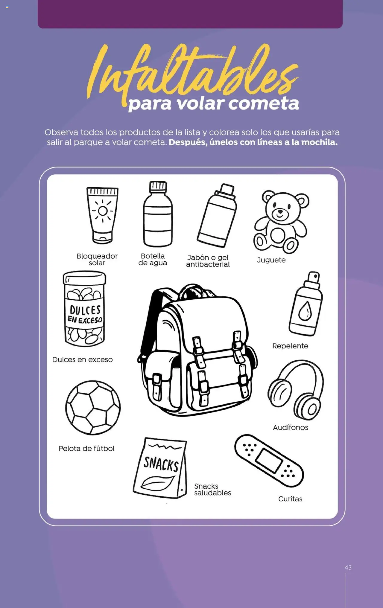 Colsubsidio revista - valida desde el 01.08.2025 | Página: 43 | Productos: Audífonos, Bloqueador, Ruana, Jabón