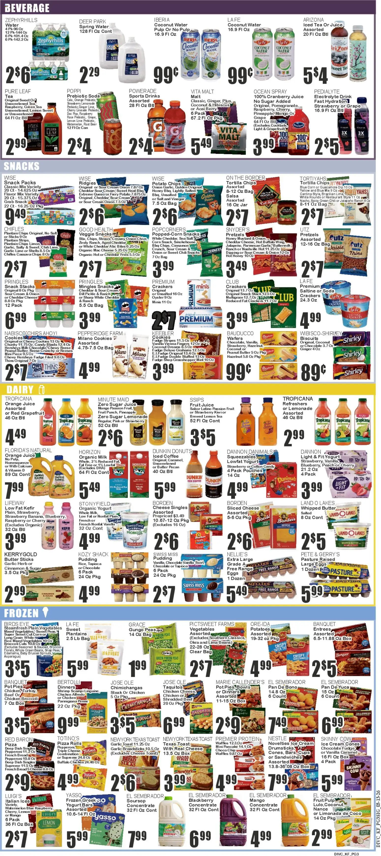 Key Food Weekly Ad - valid from 13.03.2026 | Page: 3 | Products: Vitamin, Corn, Water, Vegetables