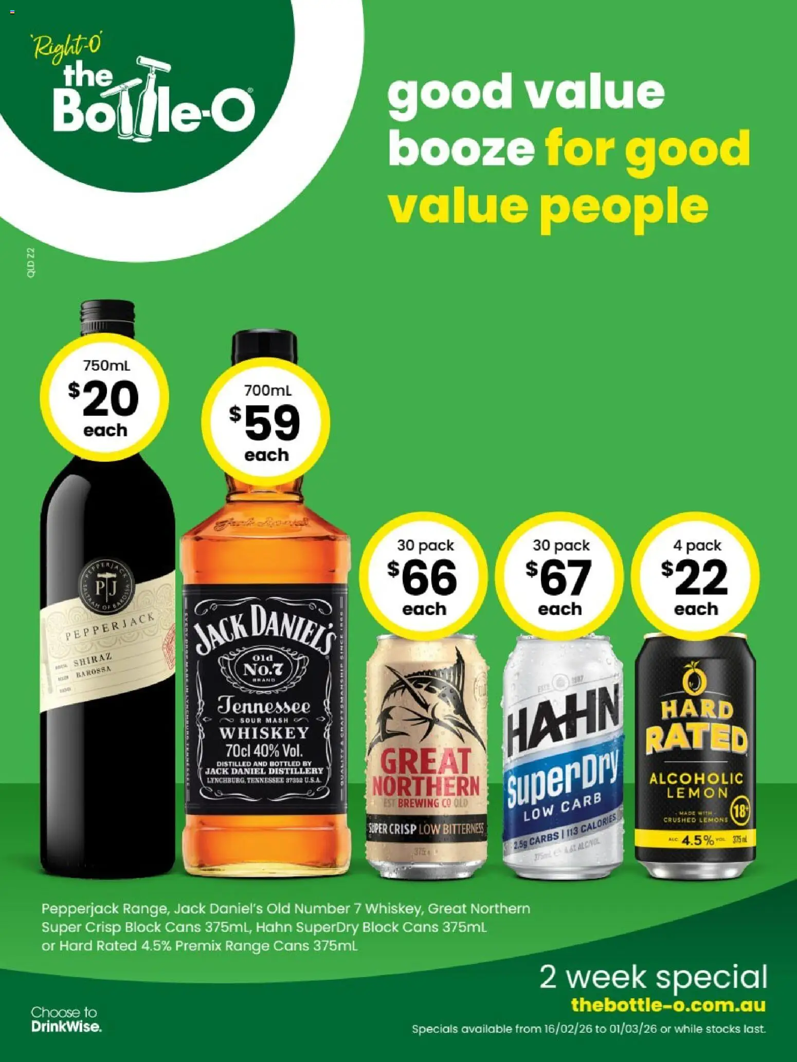 The Bottle-O catalogue - valid from 16.02.2026 | Page: 1