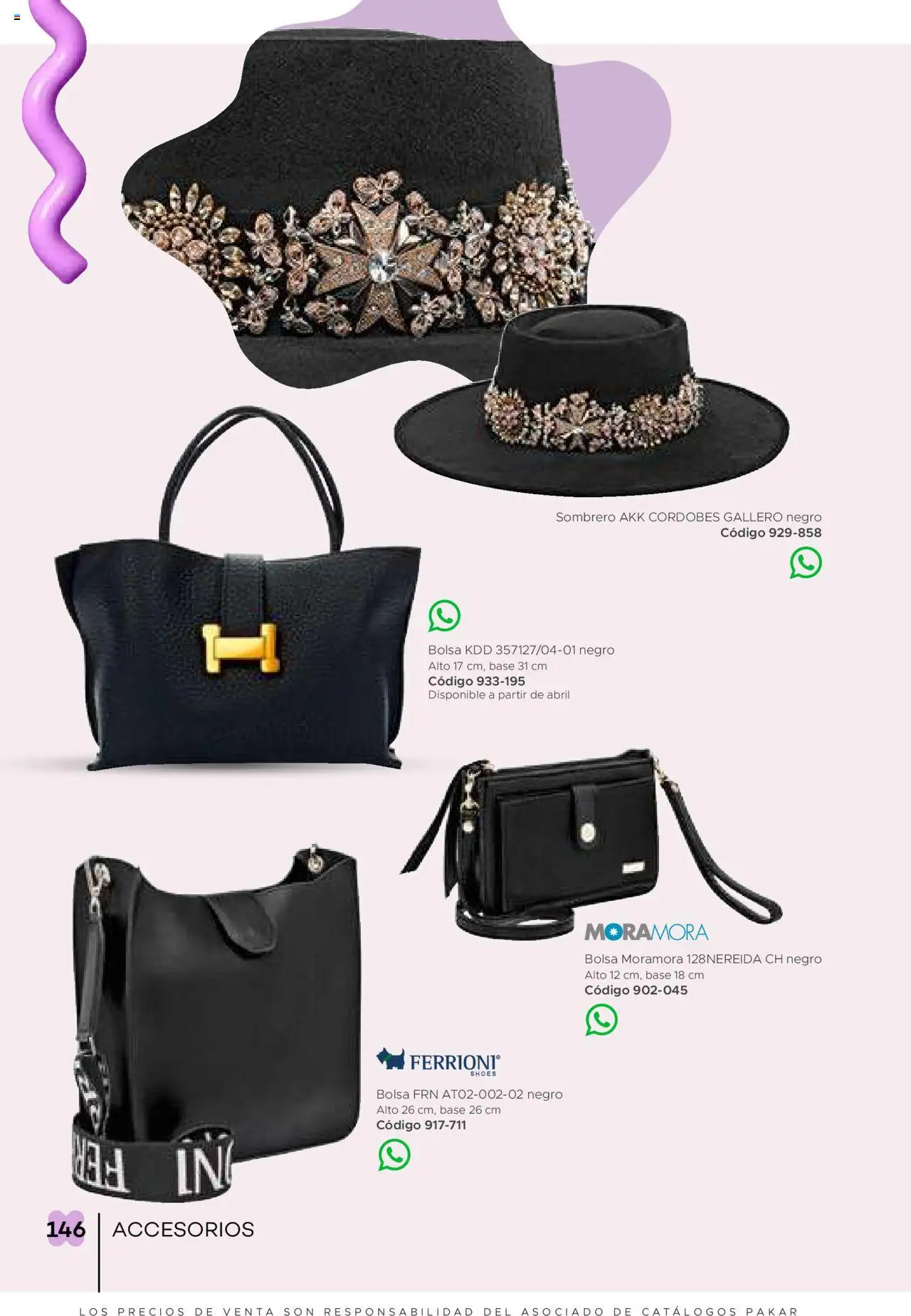 Nuevas ofertas de SC Pakar válidas en toda la República Mexicana desde el 31.01.2025. ¡Encuentra las mejores ofertas en SC Pakar catálogo Ropa! | Página: 146 | Productos: Sombrero, Bolsa