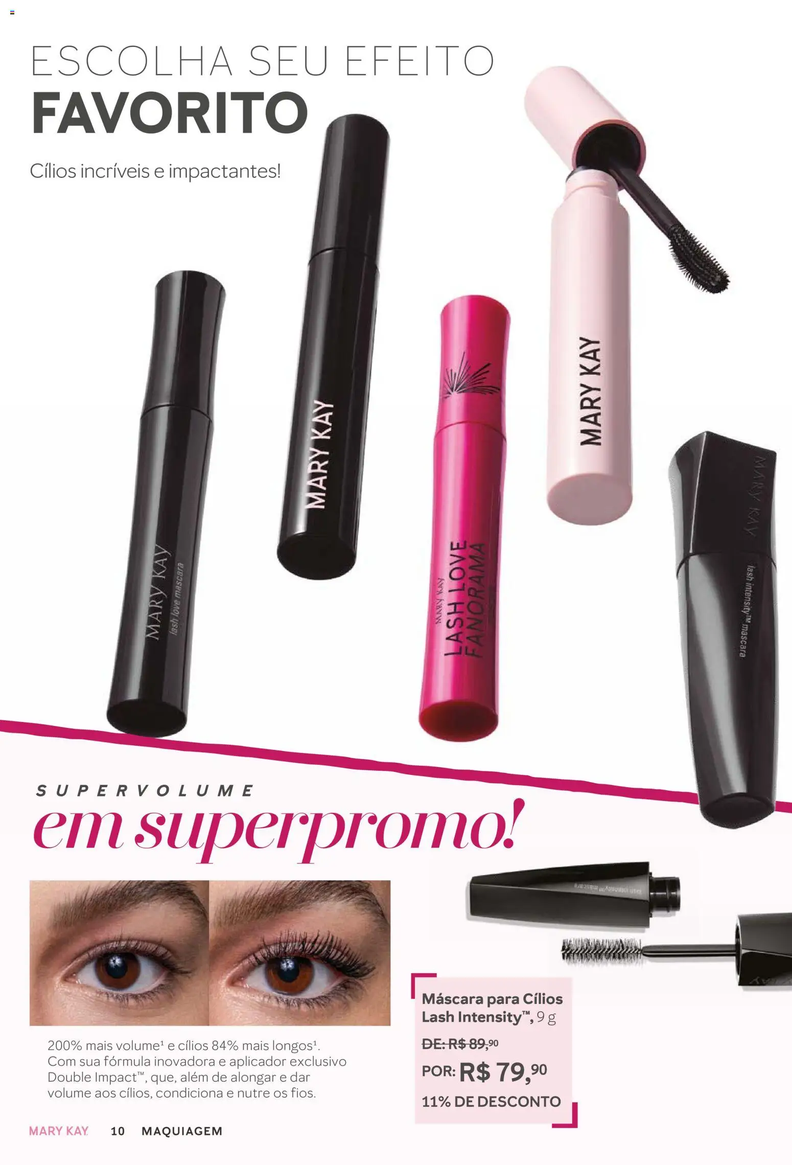 Mary Kay Folheto - válido de 01.01.2026 | Página: 10 | Produtos: Maquiagem, Máscara para cílios