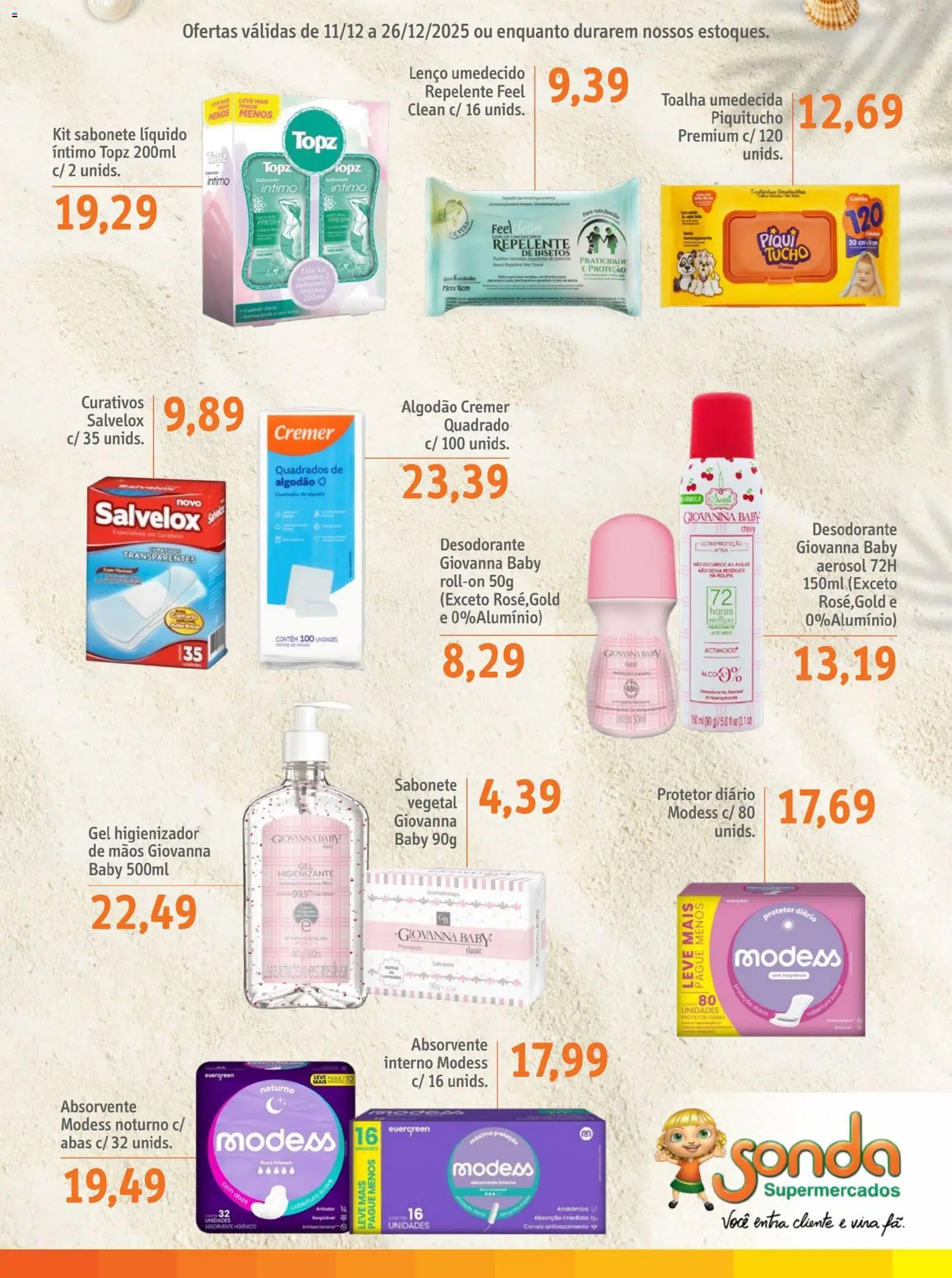 Sonda Folheto - válido de 01.12.2025 | Página: 11 | Produtos: Desodorante, Repelente, Lenço umedecido, Sabonete líquido