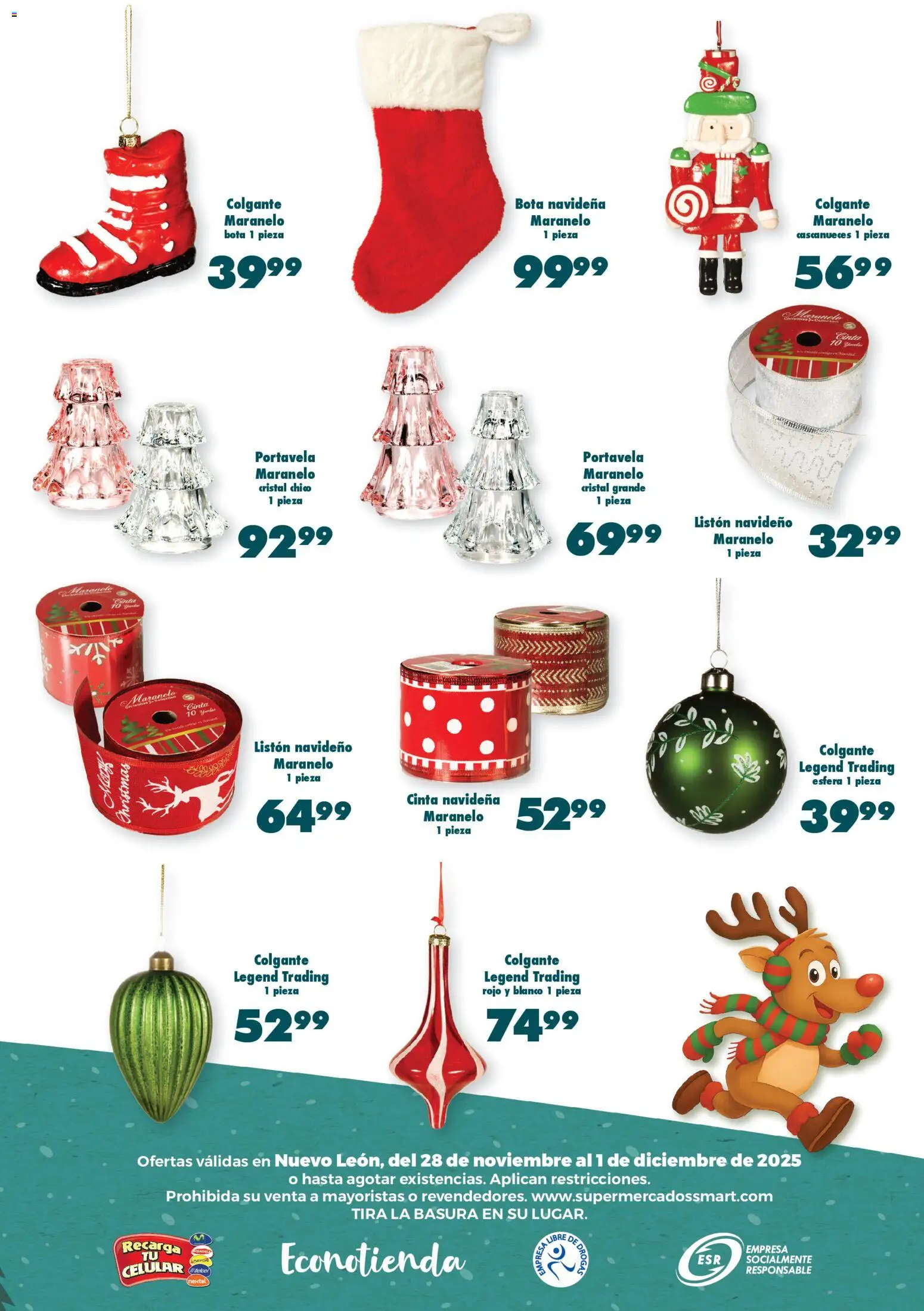 Nuevas ofertas de S-Mart válidas en toda la República Mexicana desde el 28.11.2025. ¡Encuentra las mejores ofertas en S-Mart folleto Ofertas de Feria Monterrey! | Página: 6 | Productos: Cinta