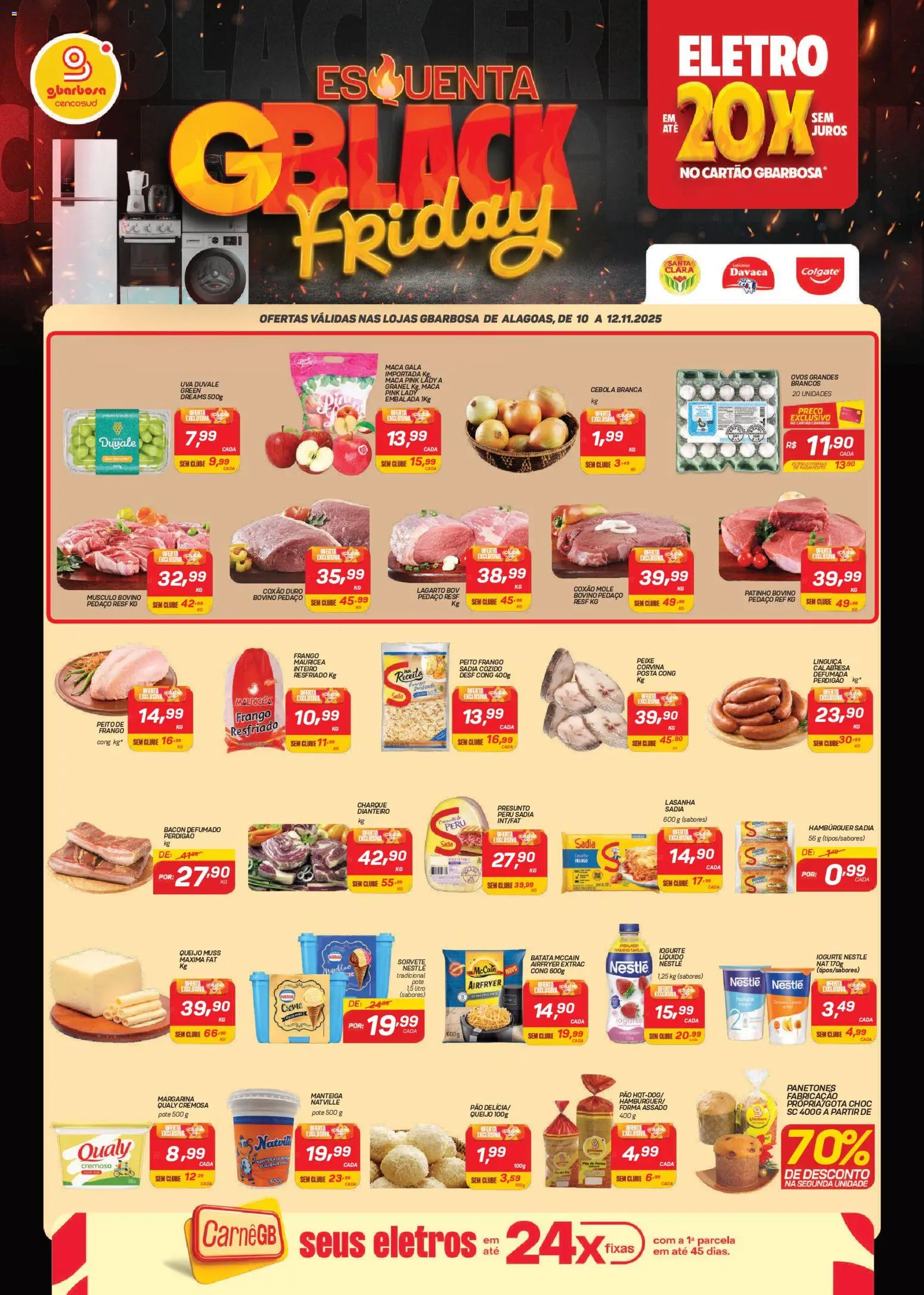 Gbarbosa Folheto - válido de 10.11.2025 | Página: 1 | Produtos: Manteiga, Ovos, Hambúrguer, Lasanha